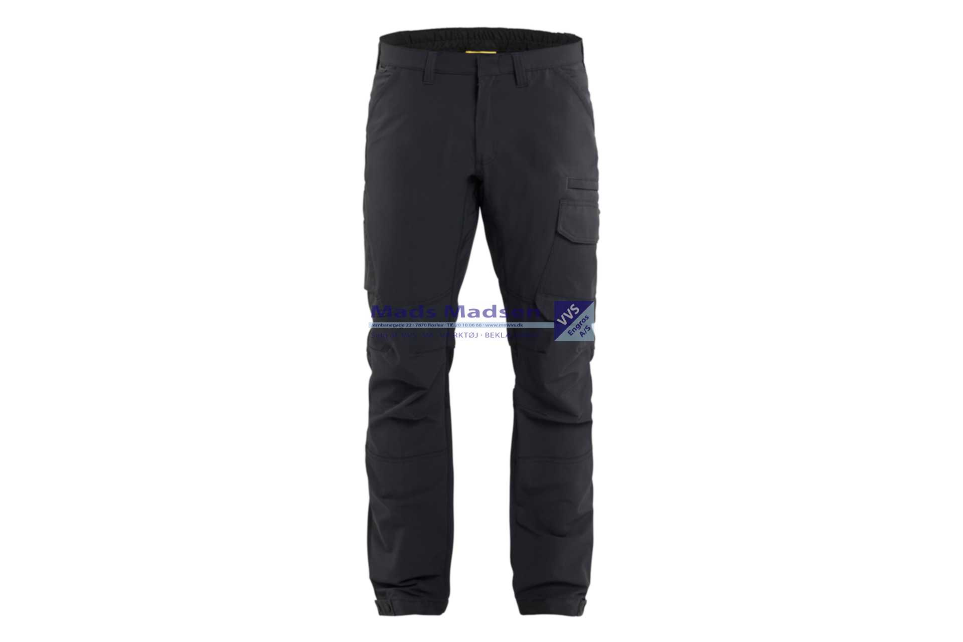 Blåkläder Servicebuks 4 vejs stretch 1422-1645-9998 sort/grå str. 52