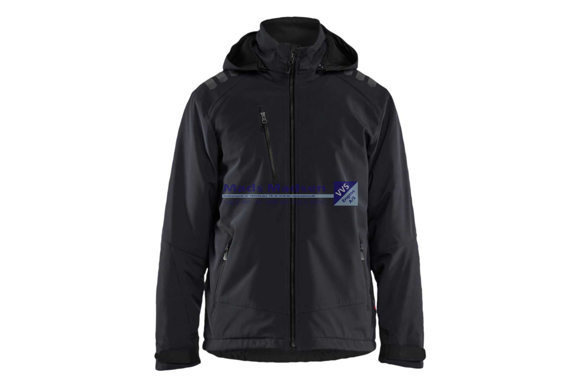 Blåkläder letforet vinter softshell jakke 4750-2513-9999 sort str. XXL