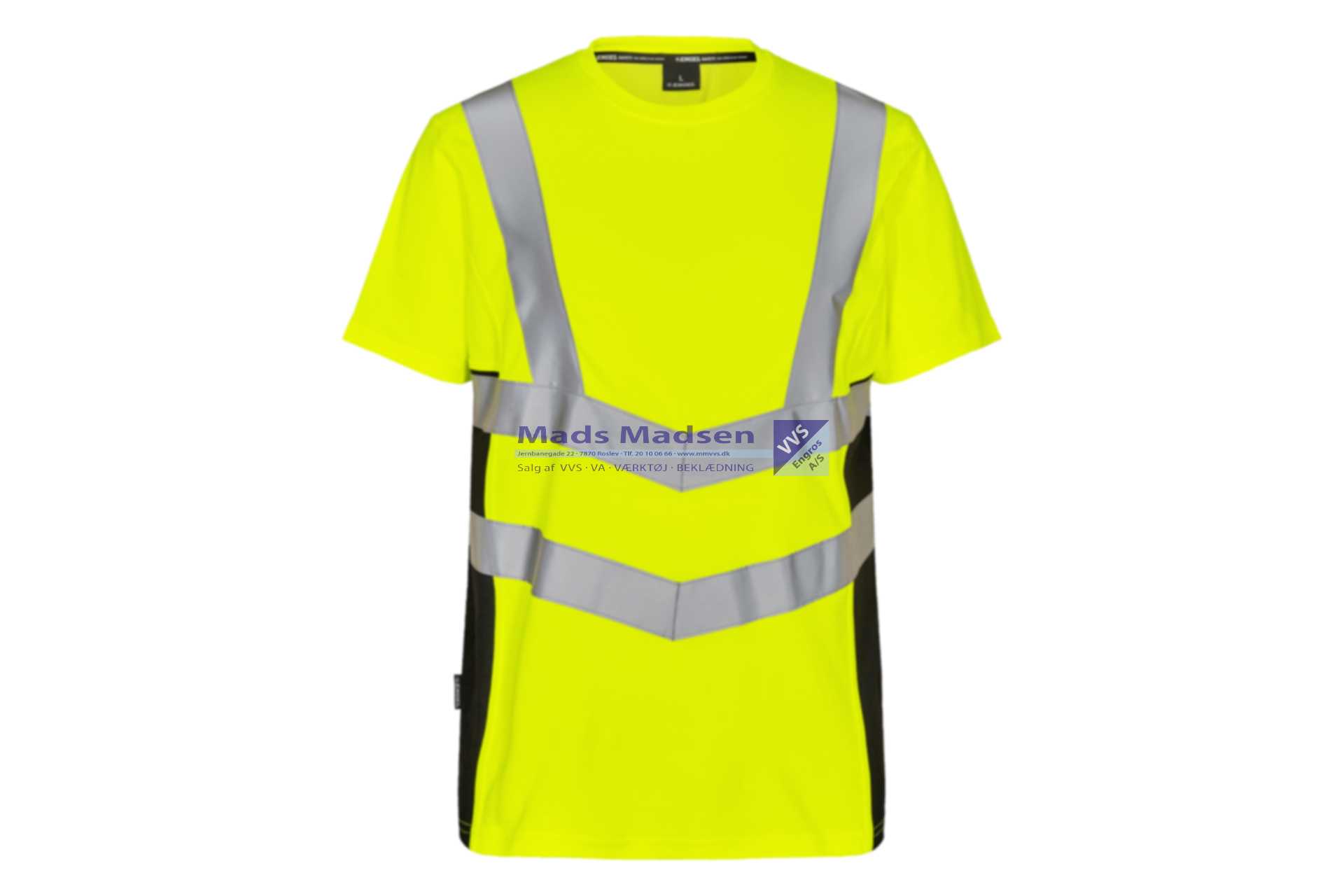 Engel Safty T-Shirt 9544-182-3820 gul/sort str. L