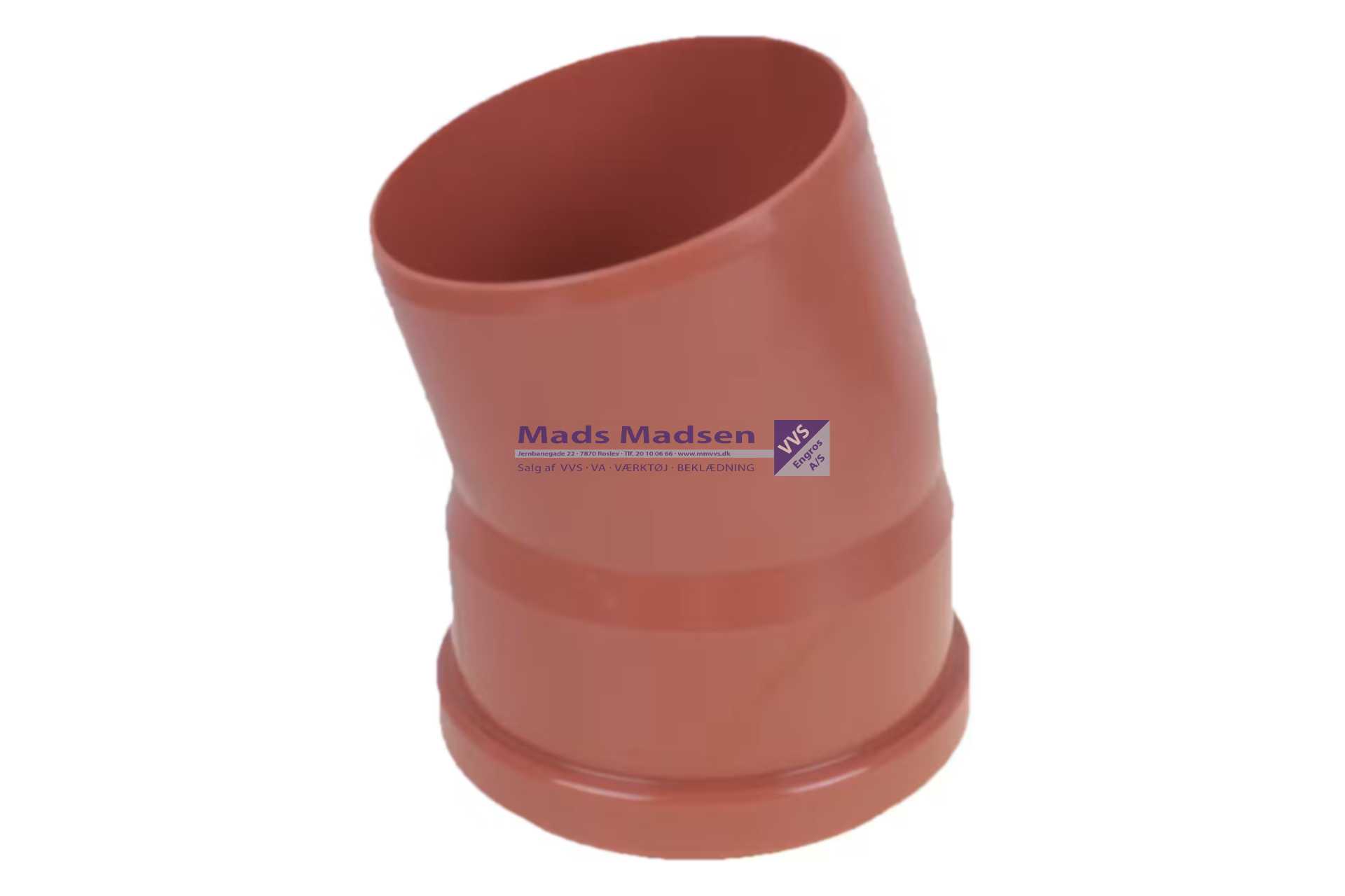 250mm x 15gr PVC kloakbøjning