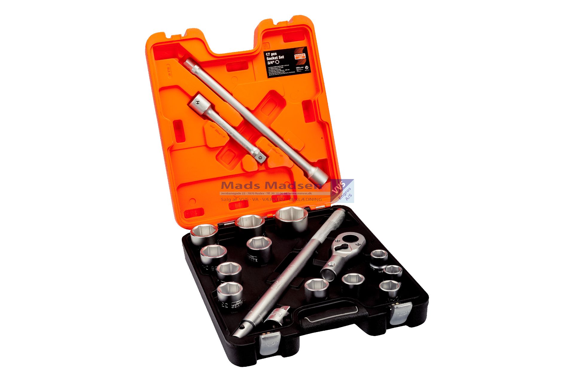 Topnøglesæt Bahco 3/4" SLX 17 17 dele *NETTOPRIS* XXX
