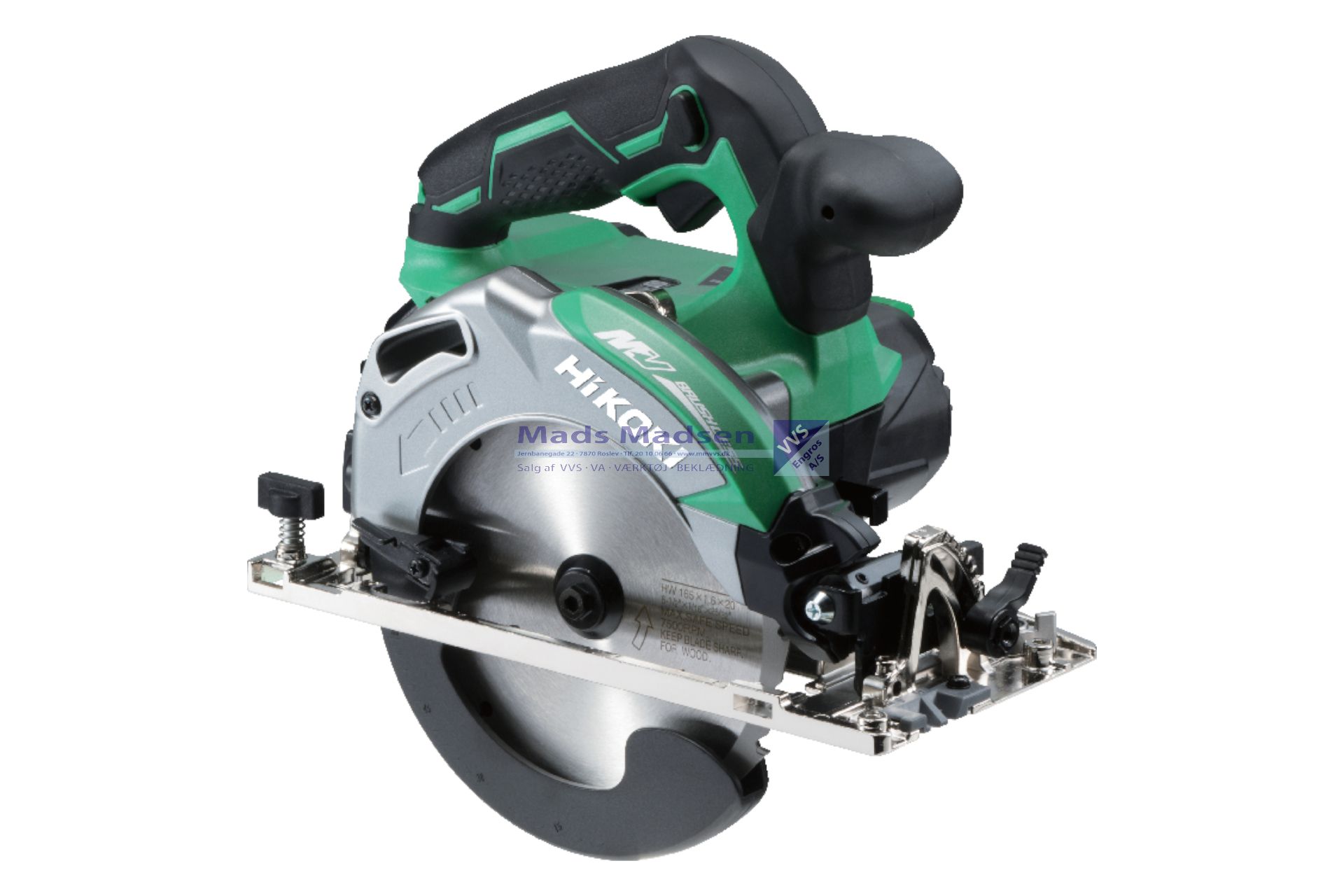 Hitachi / Hikoki Rundsav 165mm C3606DB 36V MULTIVOLT kulfri TOOL ONLY