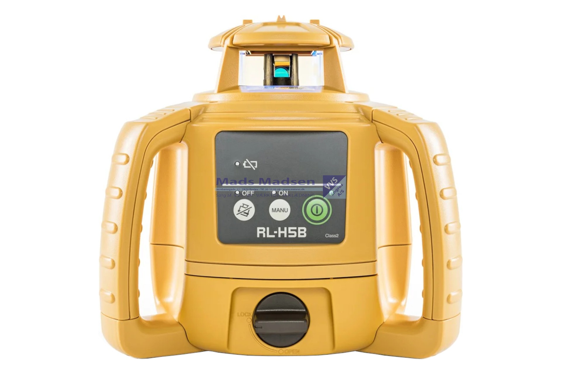 Topcon RL-H5B rotorlaser, komplet pakke bestående af: RL-H5B class 2 rotorlaser med transportkuffert, LS-80X/A laserdetektor, holder-6 for laserdetektor (S) *NETTOPRIS*