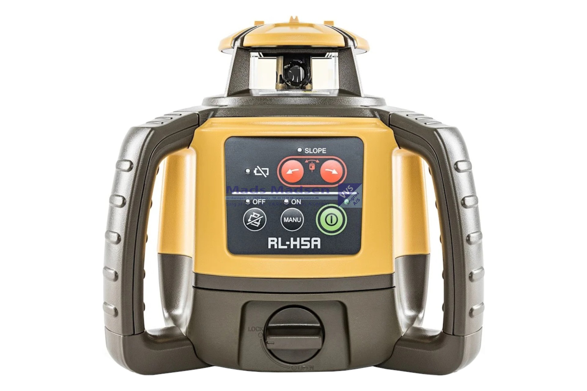 Topcon RL-H5A rotorlaser, komplet pakke bestående af: RL-H5A class 2 rotorlaser med transportkuffert, LS-100D laserdetektor m/mm visning dobbelt-display og holder-110, BT-79Q NiMH batteripakke 7000mAh, DB-79A/B batterikassette f/NiMH og alkaline, AD-17C lader (S) *NETTOPRIS*