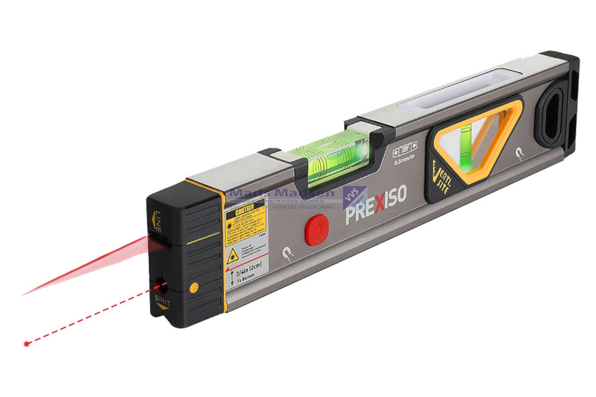 Prexiso Laservaterpas med magnet 318mm PRP1P20