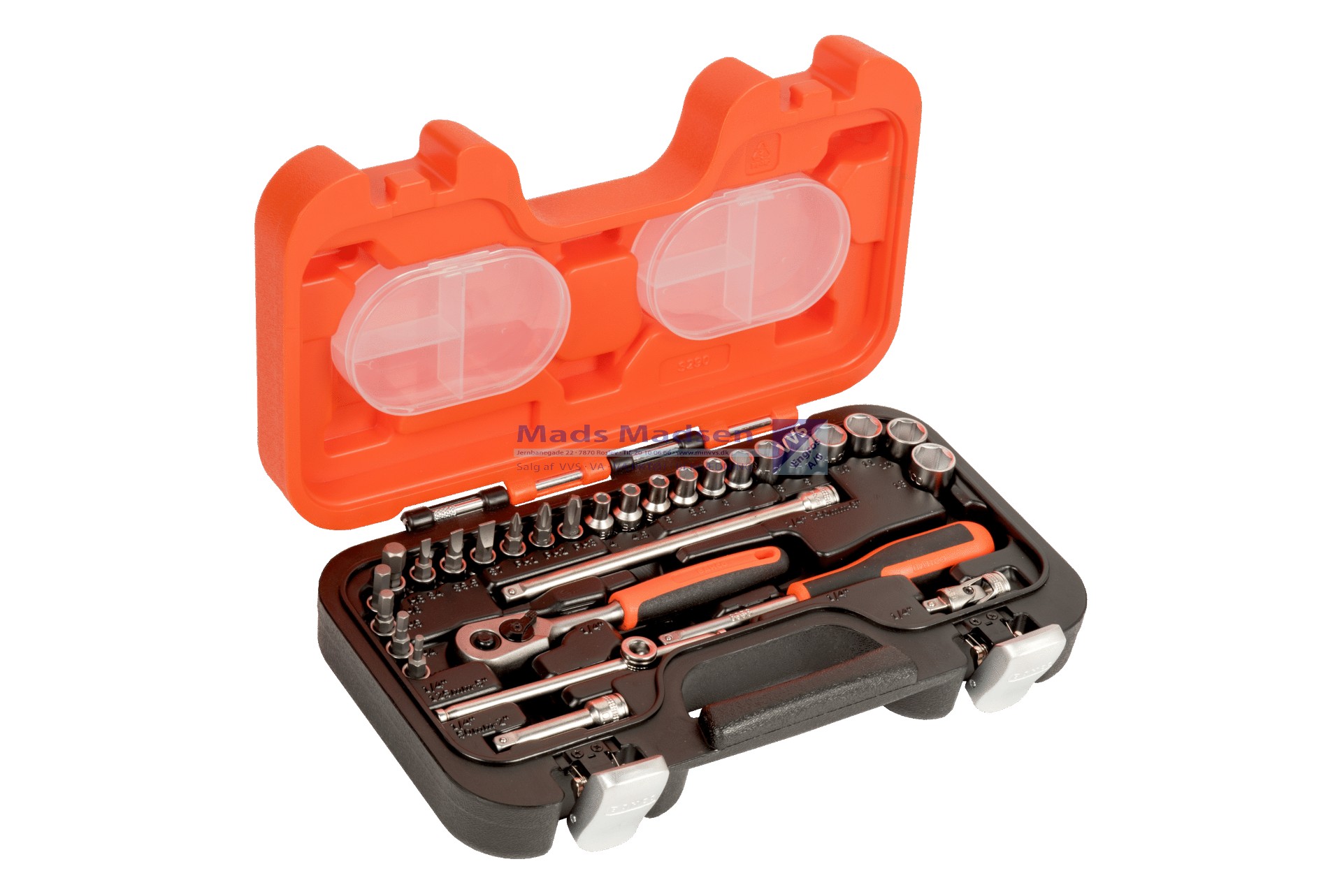 Topnøglesæt Bahco 1/4" S290 29 dele *NETTOPRIS* XXX