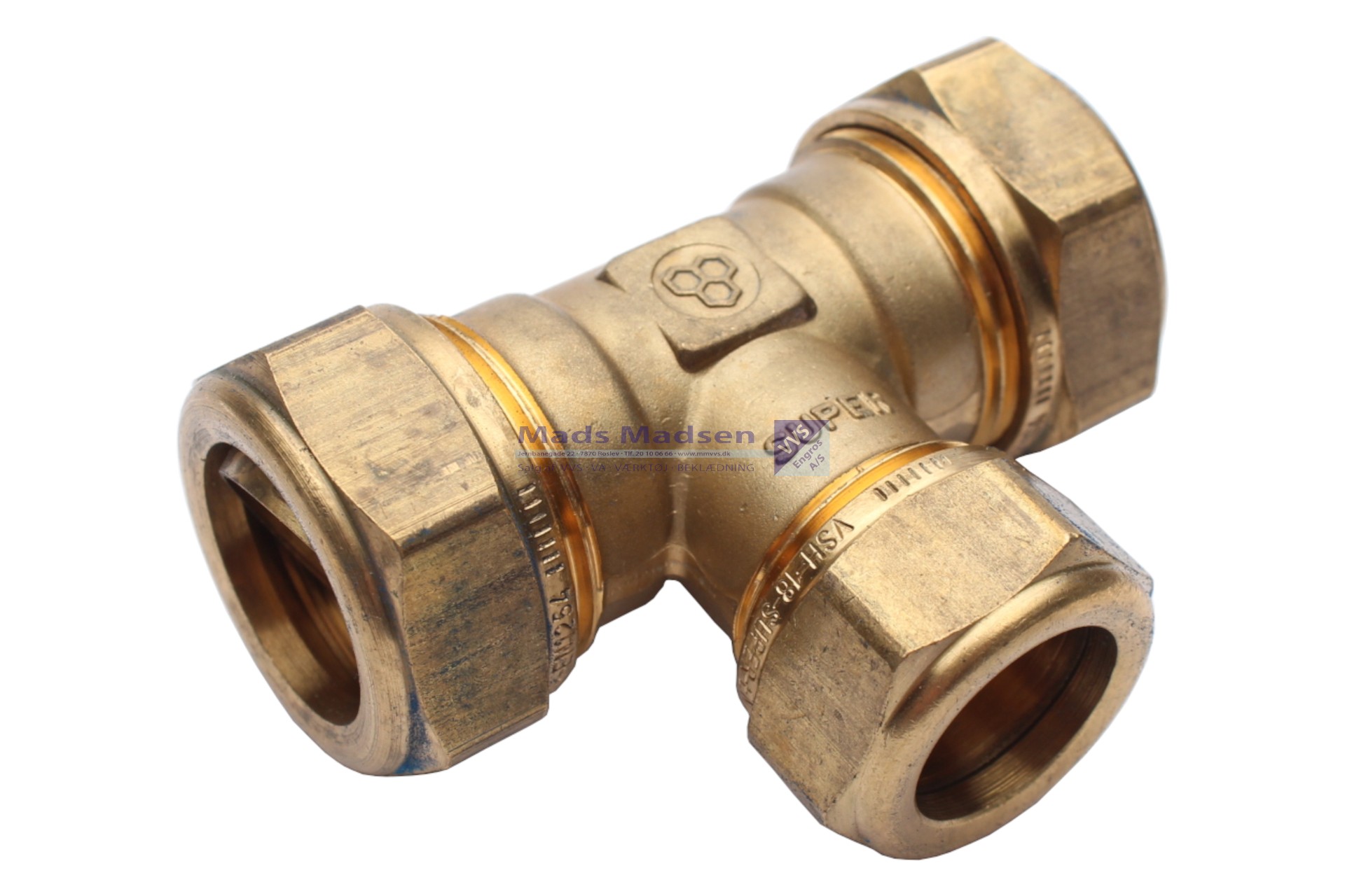 22 x 15 x 22mm kompressions tee VSH