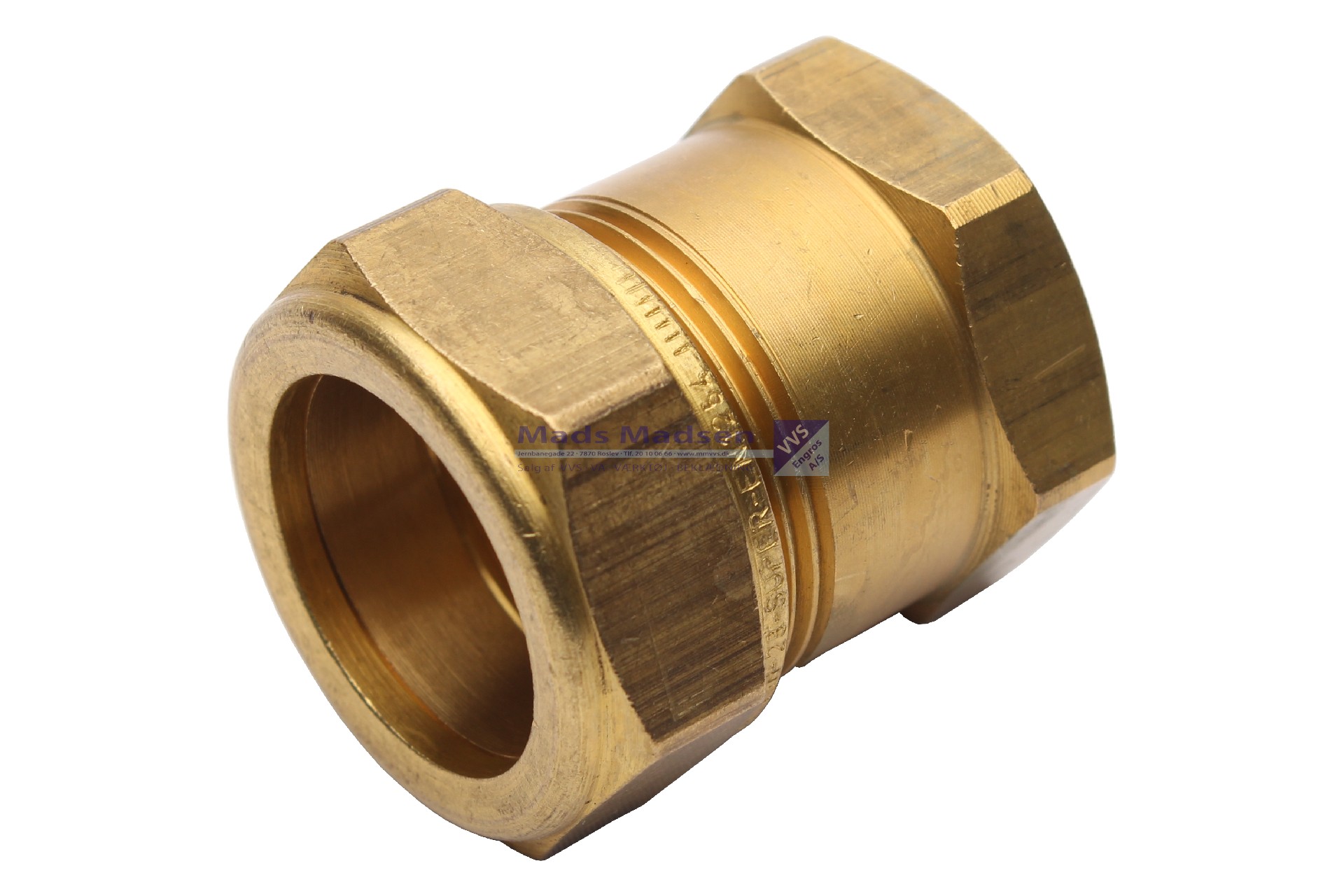 28mm x 3/4" kompressions overg. m/muf VSH
