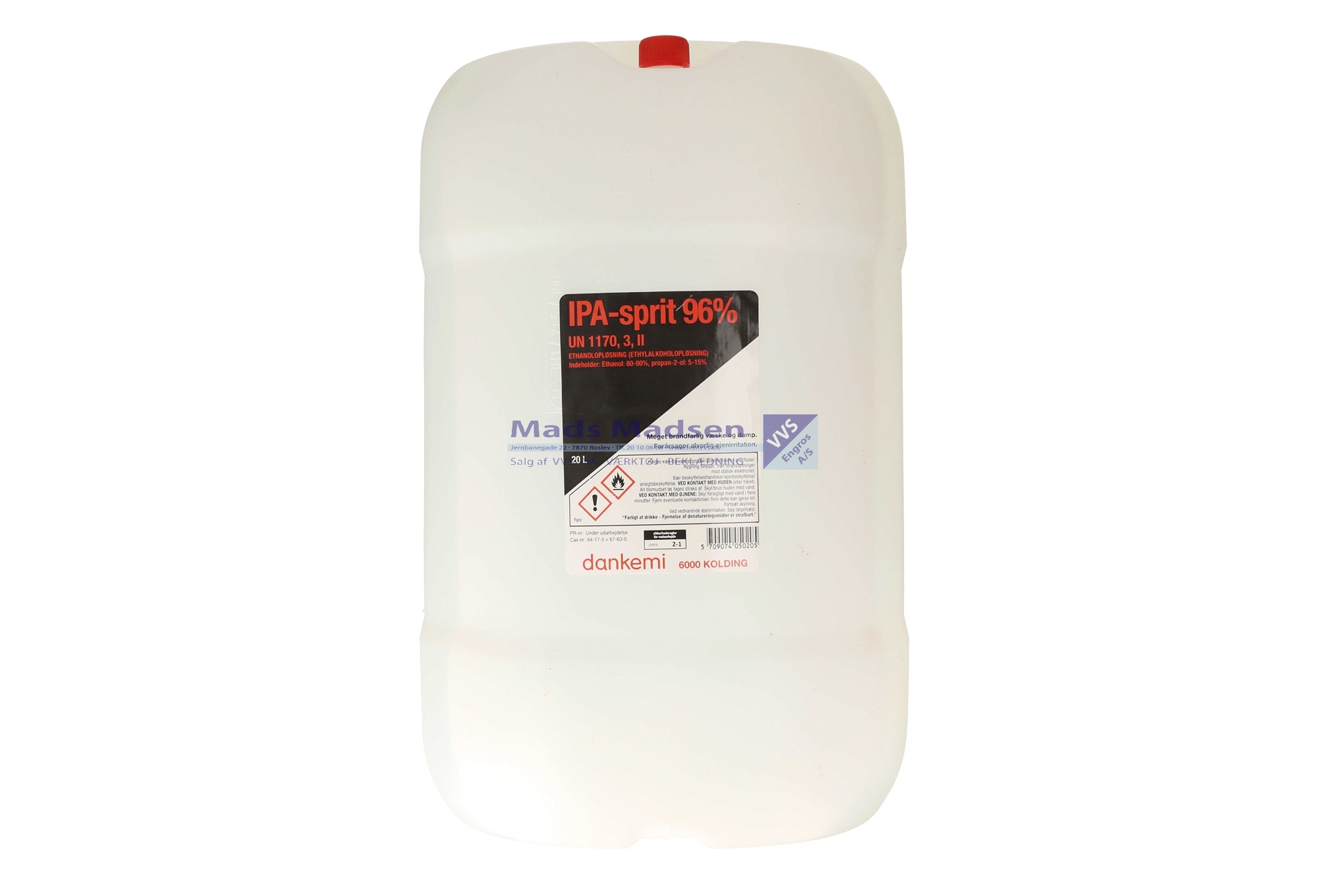 IPA Sprit 99,7% 60 ltr/dk. (+pant) - Farekl. 3 *NETTOPRIS*