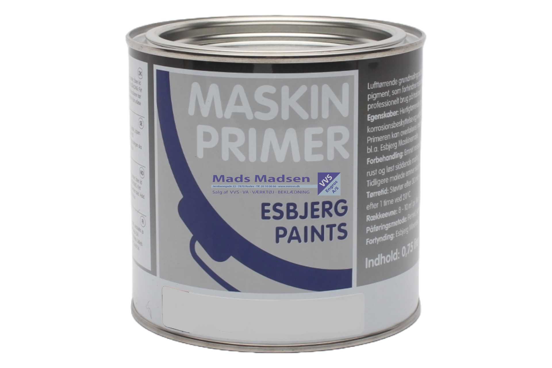 Maskinprimer 84061 Serie 0102 Grå á 0,75 ltr. - Farekl. 3 - Billede 2