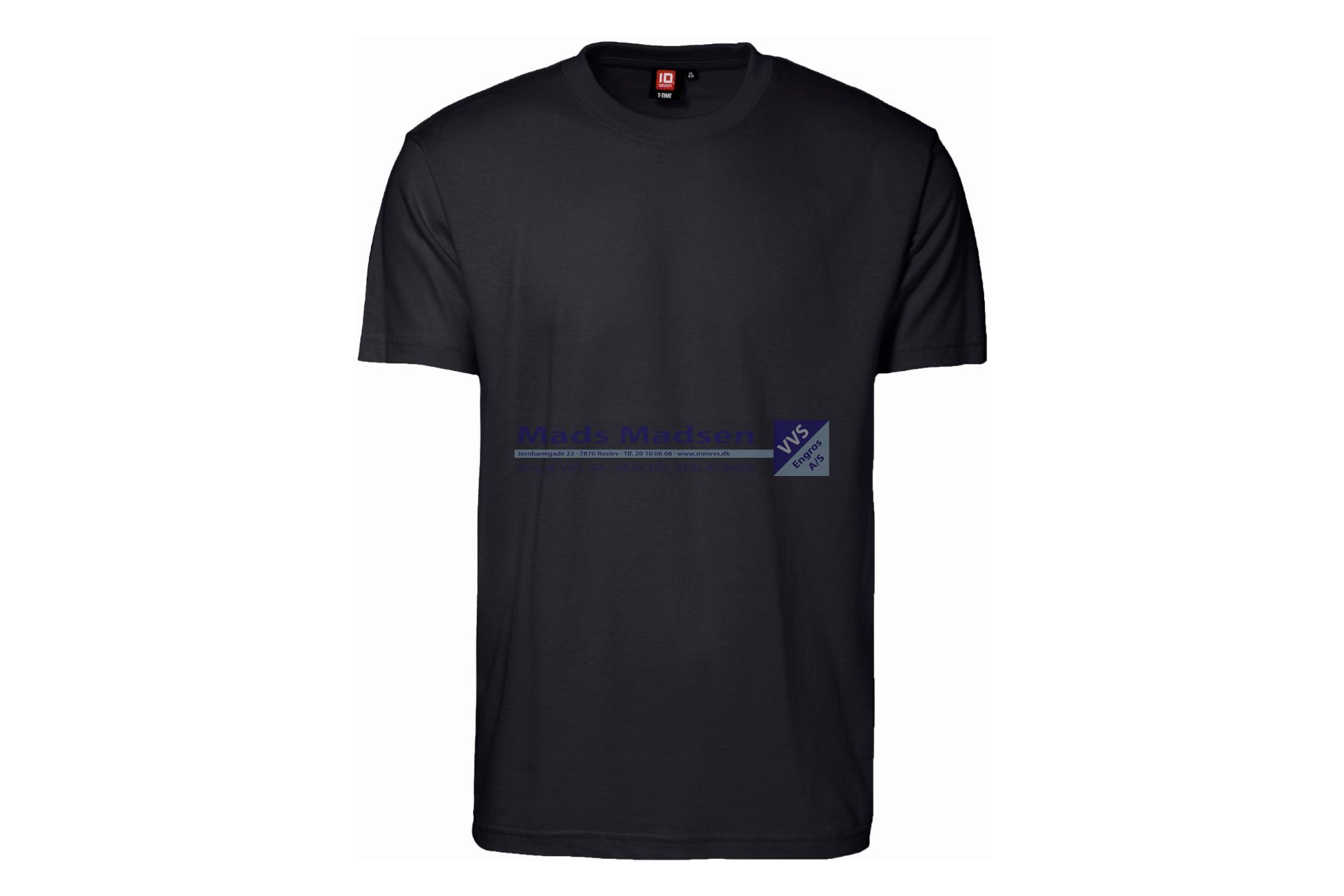 T-Shirt  0510 Sort Str. 4XL *NETTOPRIS*