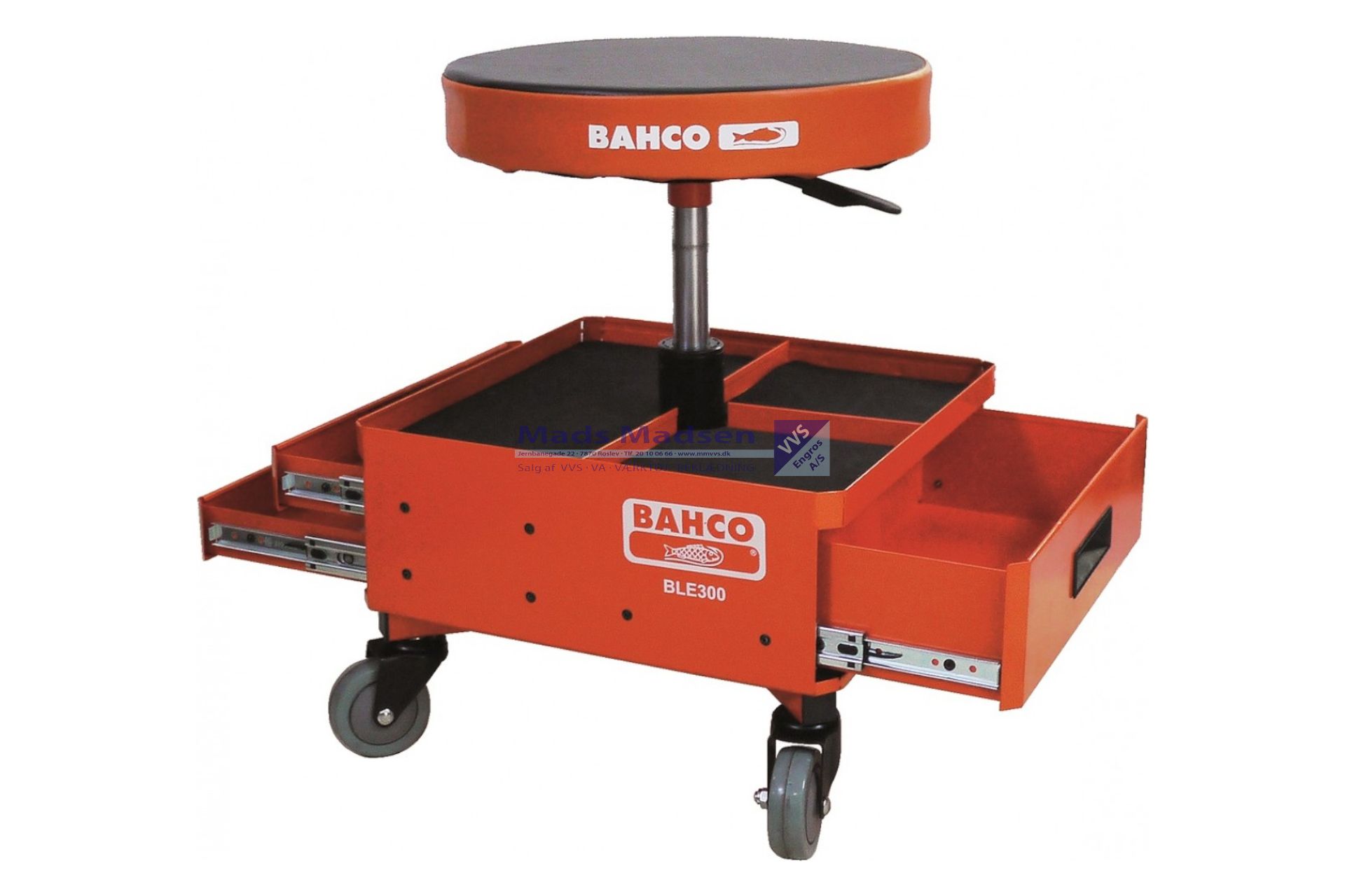 Montørstol Bahco BLE 300 med opbevaring  max.136 kg. *NETTOPRIS*