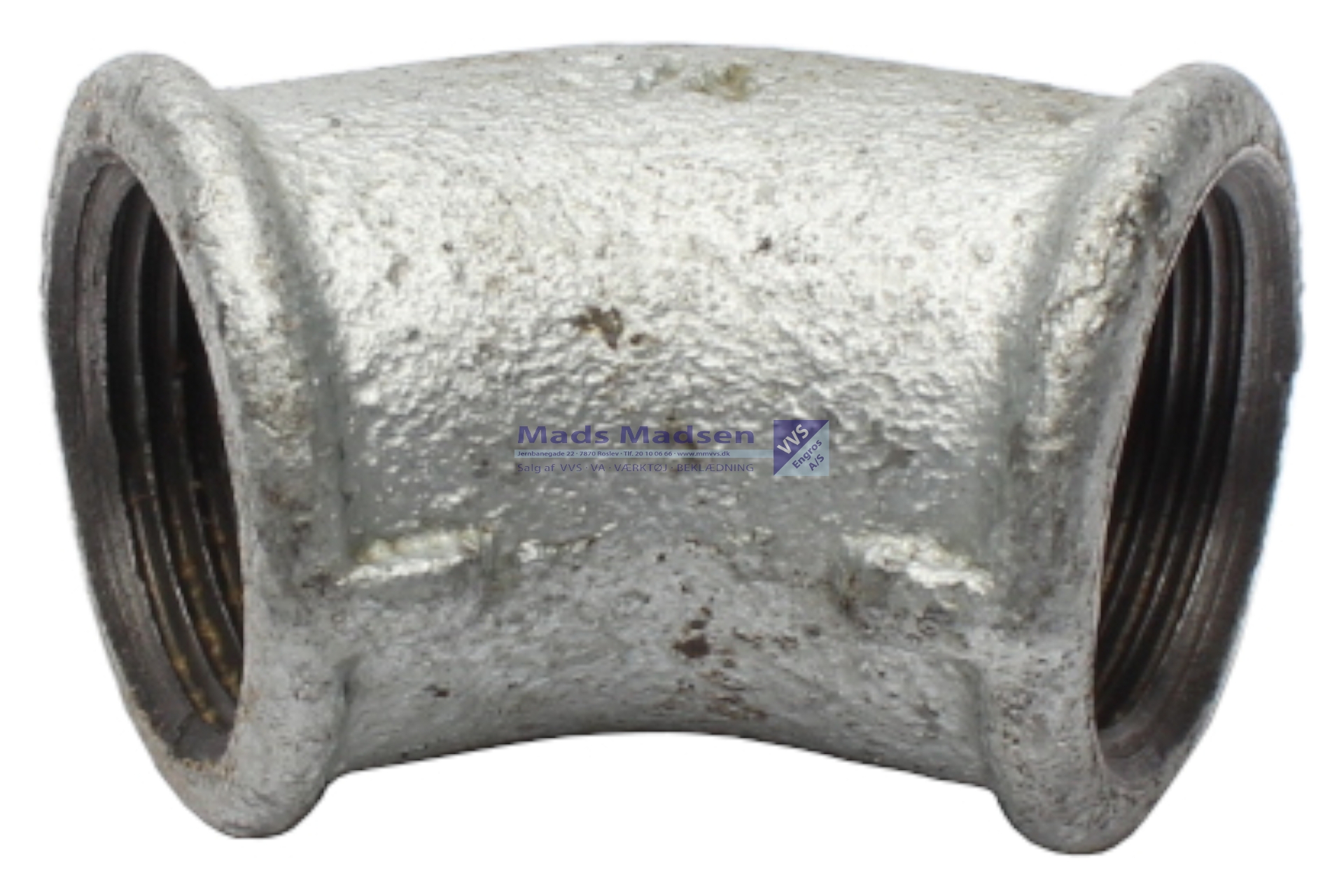3/4" galv. vinkel 45 gr m/m
