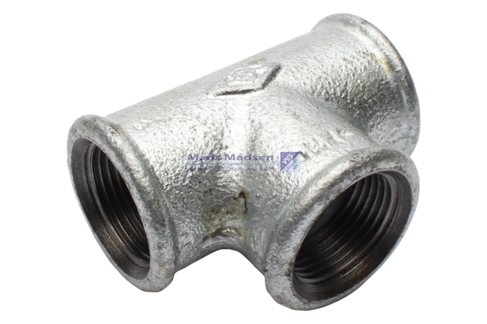 3/4" galv. tee