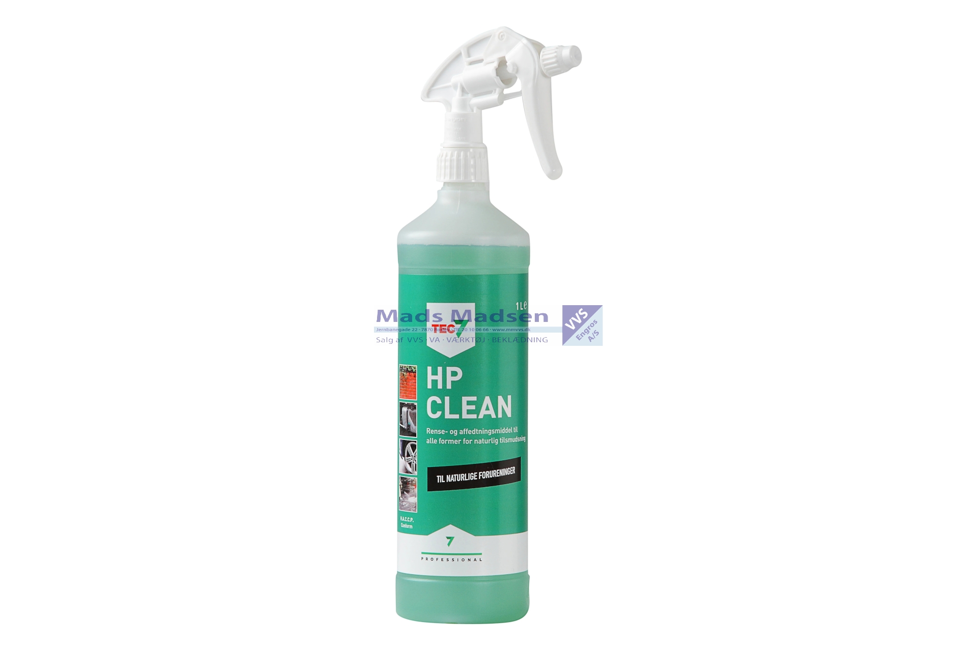 Tec7 HP clean Universal rense og affedtningsmiddel grøn 1 ltr. 10 stk/krt *NETTOPRIS*