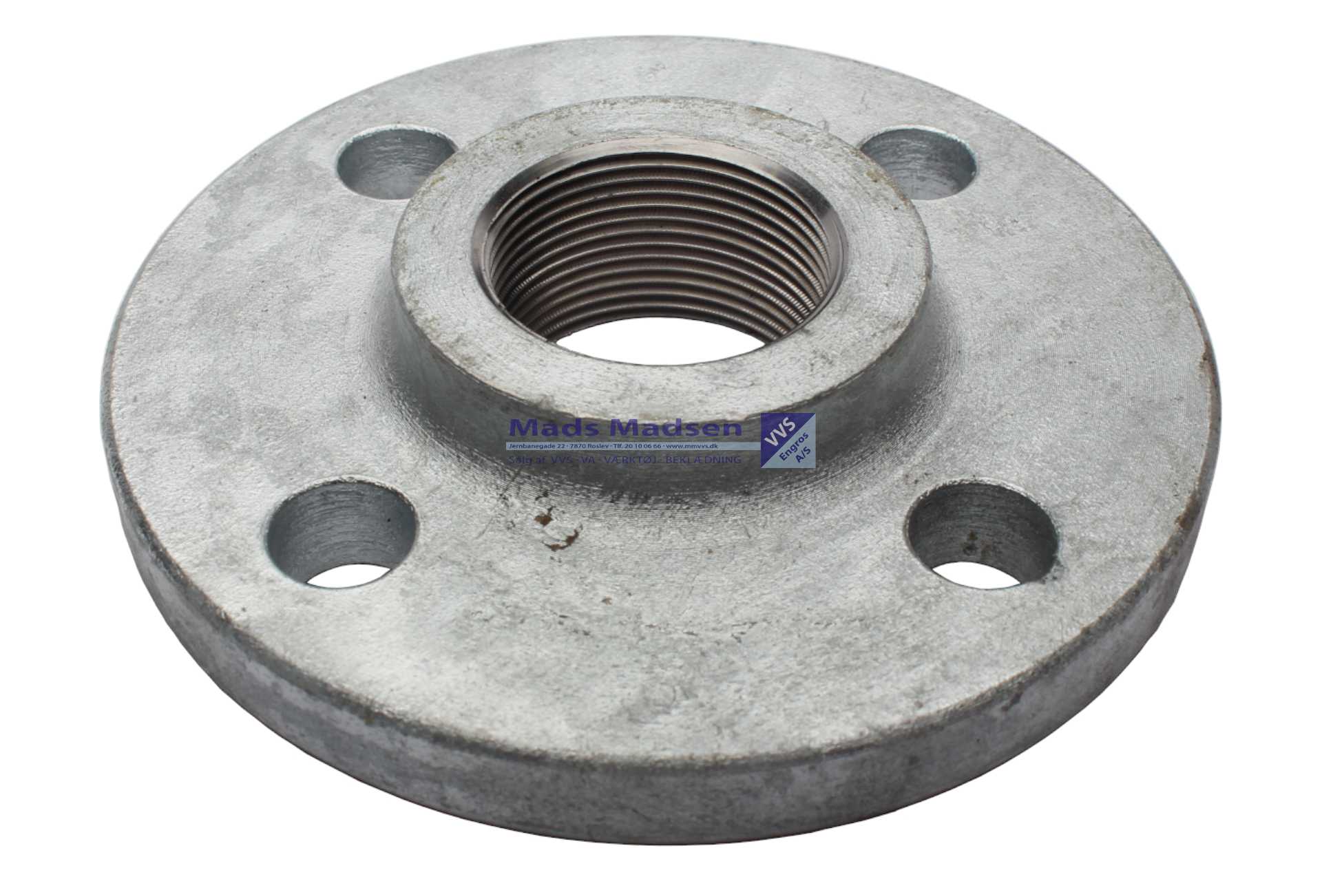 1 1/2" galv gevindflange DIN 2566