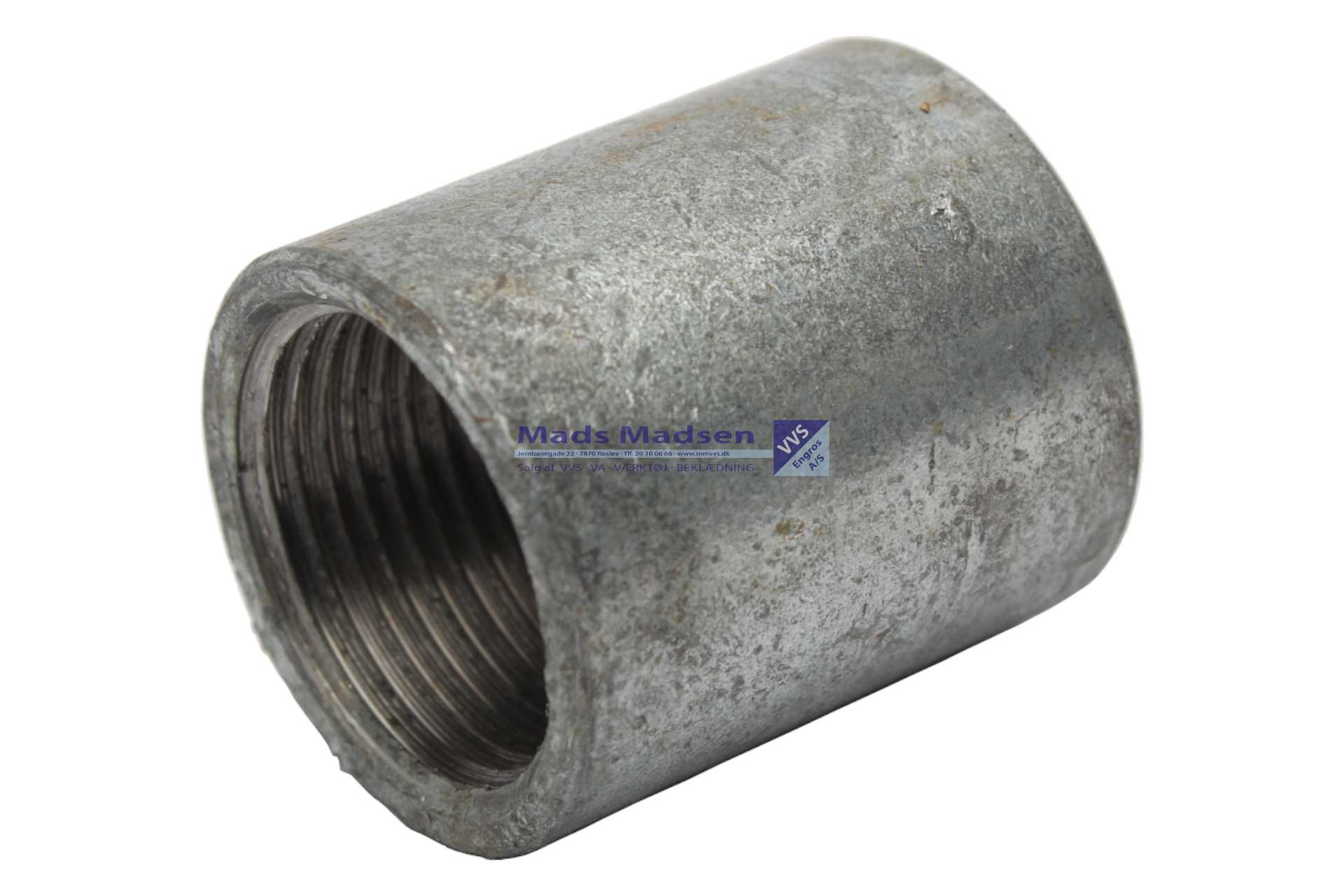 1/4" galv. smedet muffe