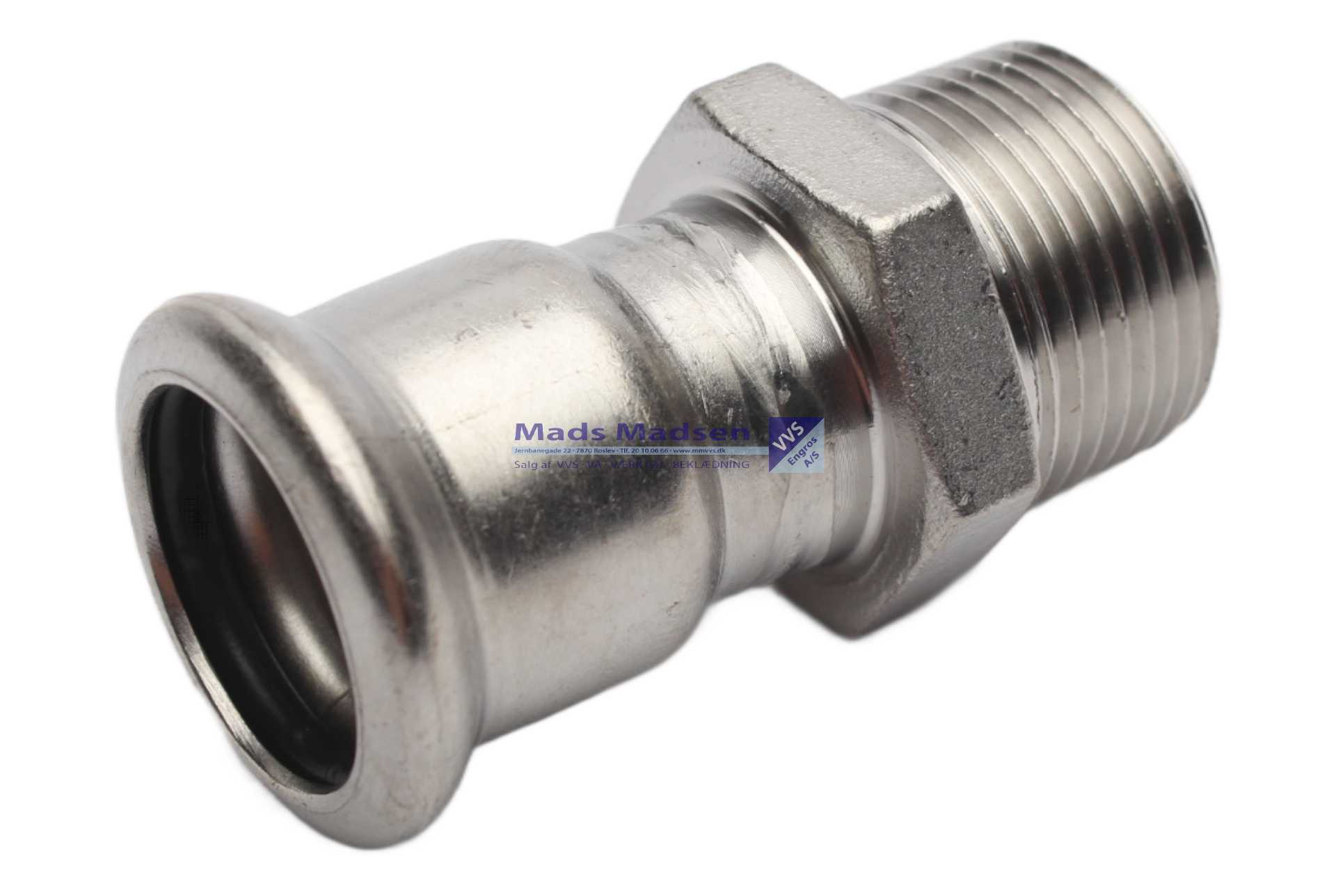 28mm x 3/4" RacMet RF/SF pres overg. pm/n M-bakke 316L