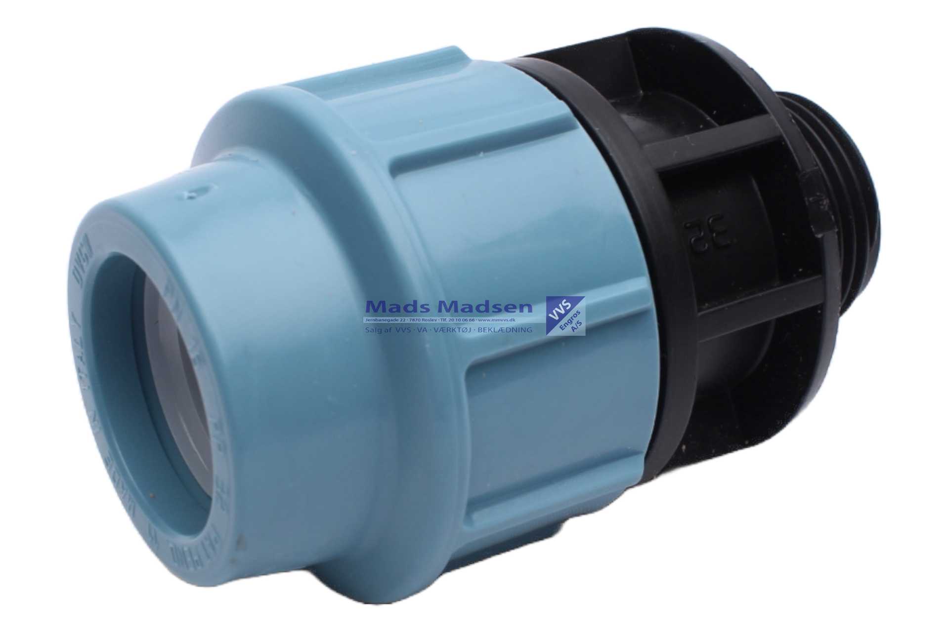 25mm x 3/4" Unidelta nippel