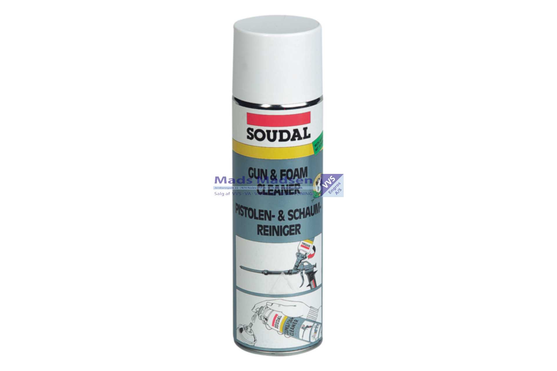 Soudal PU NBS Rensevæske t/ pistol á 500 ml. - Farekl. 2.1