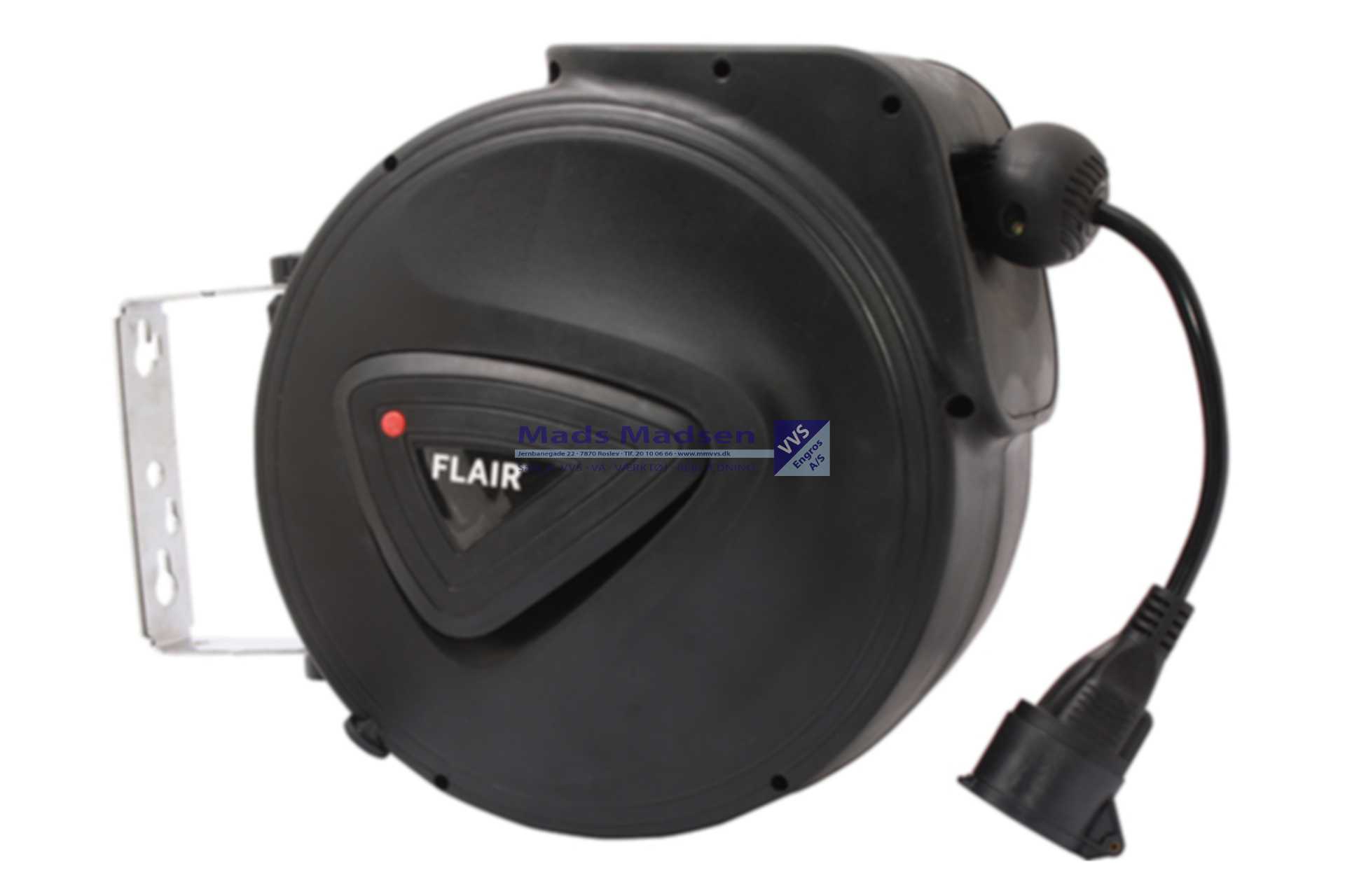 Flair kabelopruller 20 mtr. 3x1,5 mm2 230V DK stik 858200 *NETTOPRIS*