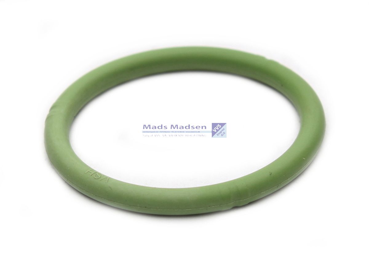 28x3,1mm O-ring VITON/FPM Grøn -20° - +180° C (solvarme og trykluft)