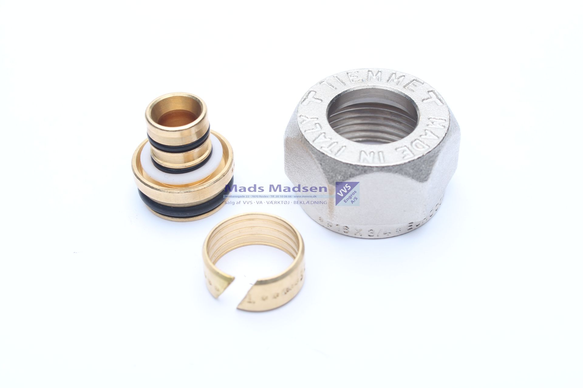 20 x 2,5mm alu-pex eurokonussæt m/3/4" omløber (Logstor)