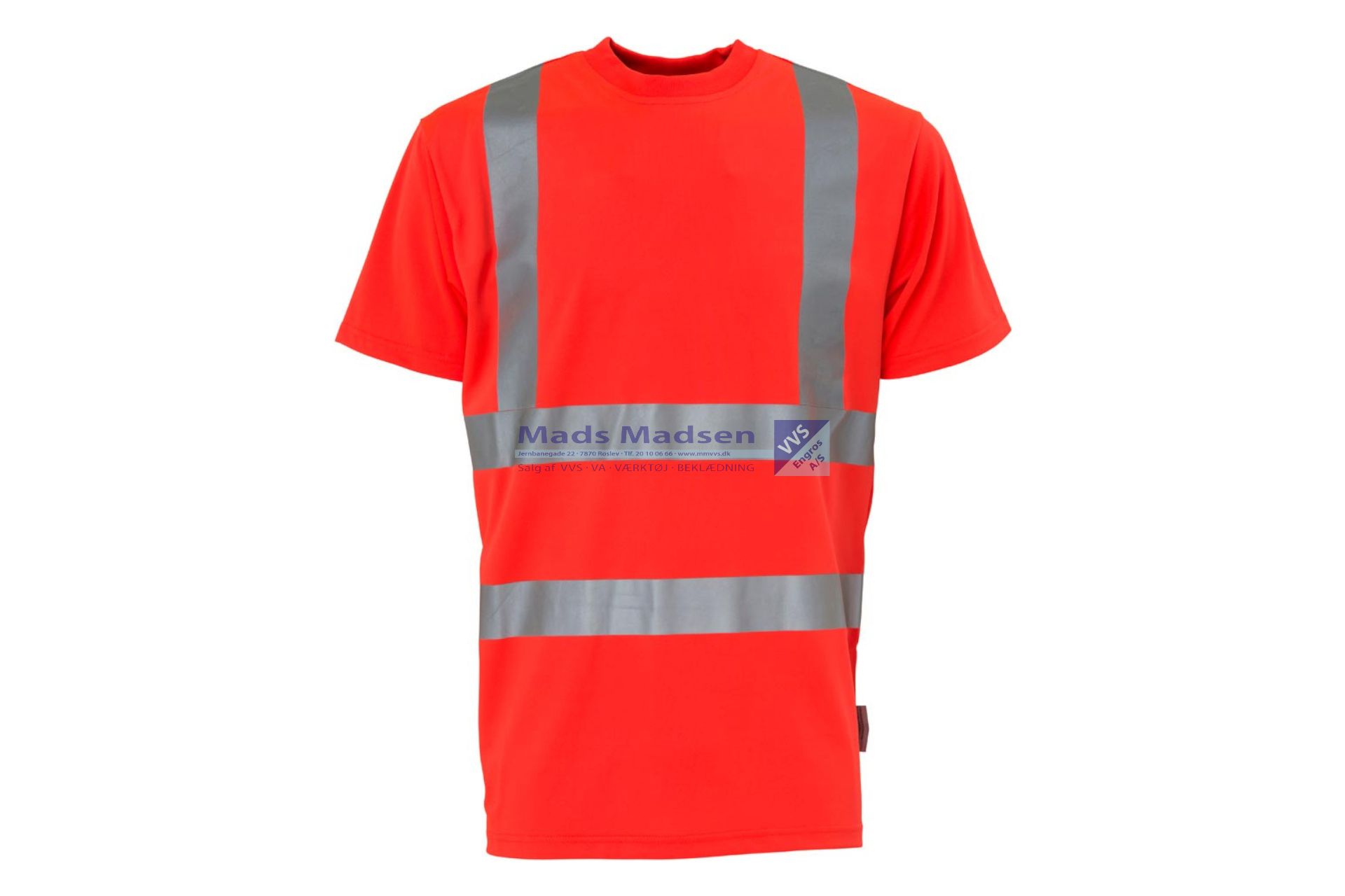 JAK EN471 T-shirt 11114 Rød Str.M Klasse 2