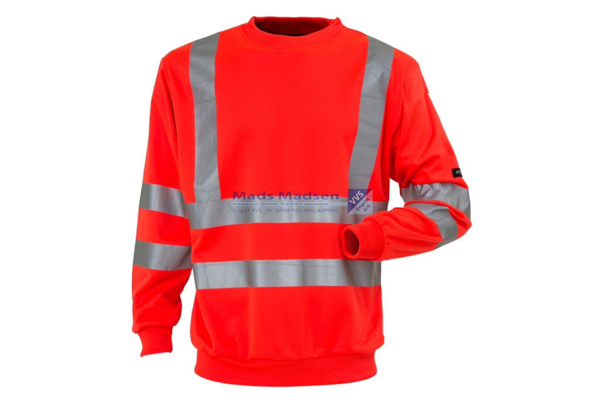 JAK EN471 Sweatshirt 11115 Rød Str.4XL Klasse 3