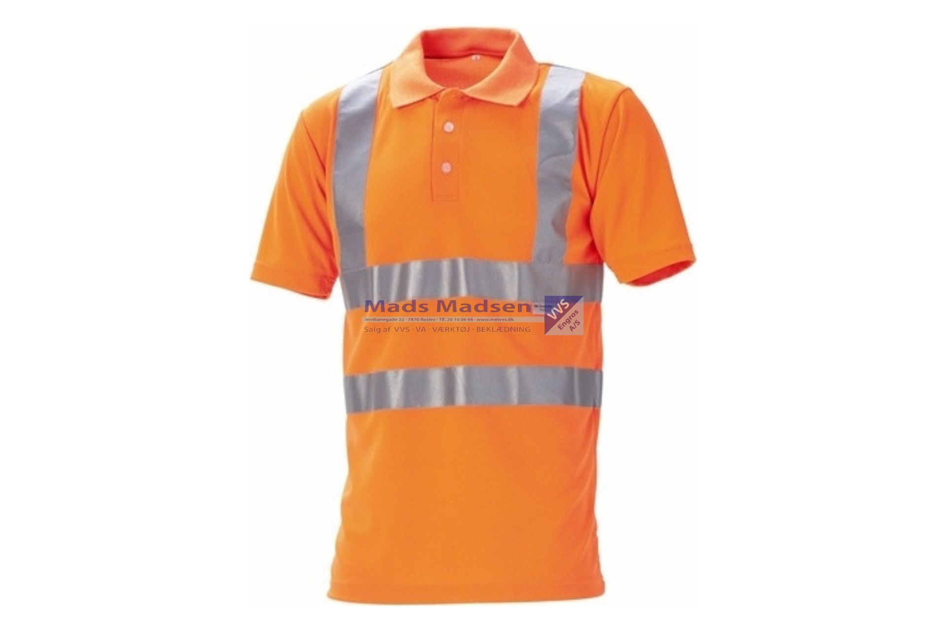 JAK EN471 Polo shirt 11113 Orange Str.L Klasse 2 (S)