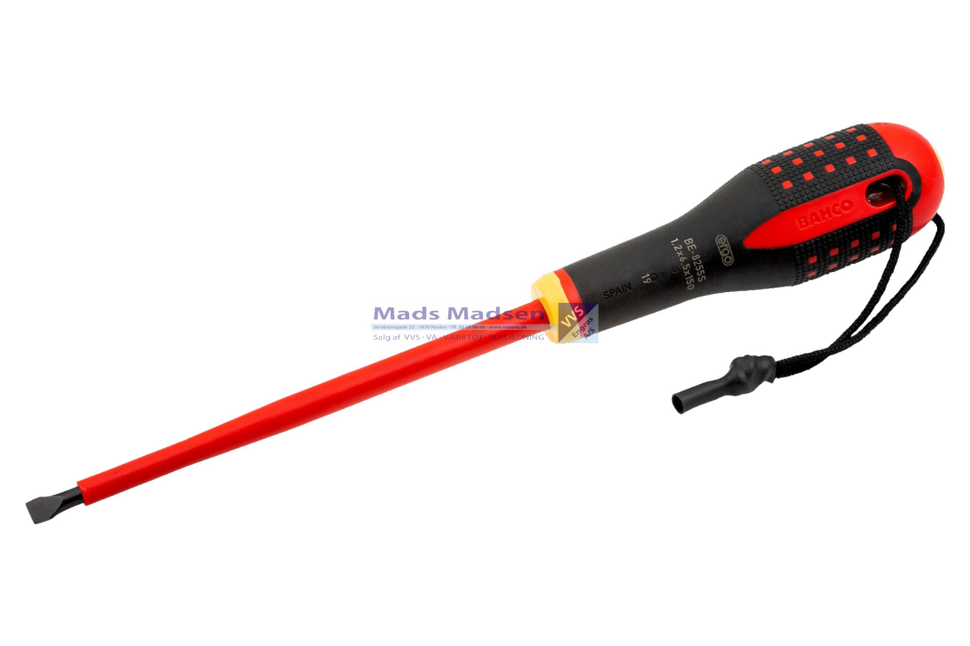 Skruetrækker 1000V Bahco Ergo 8220S 3,0 x 100mm *NETTOPRIS*