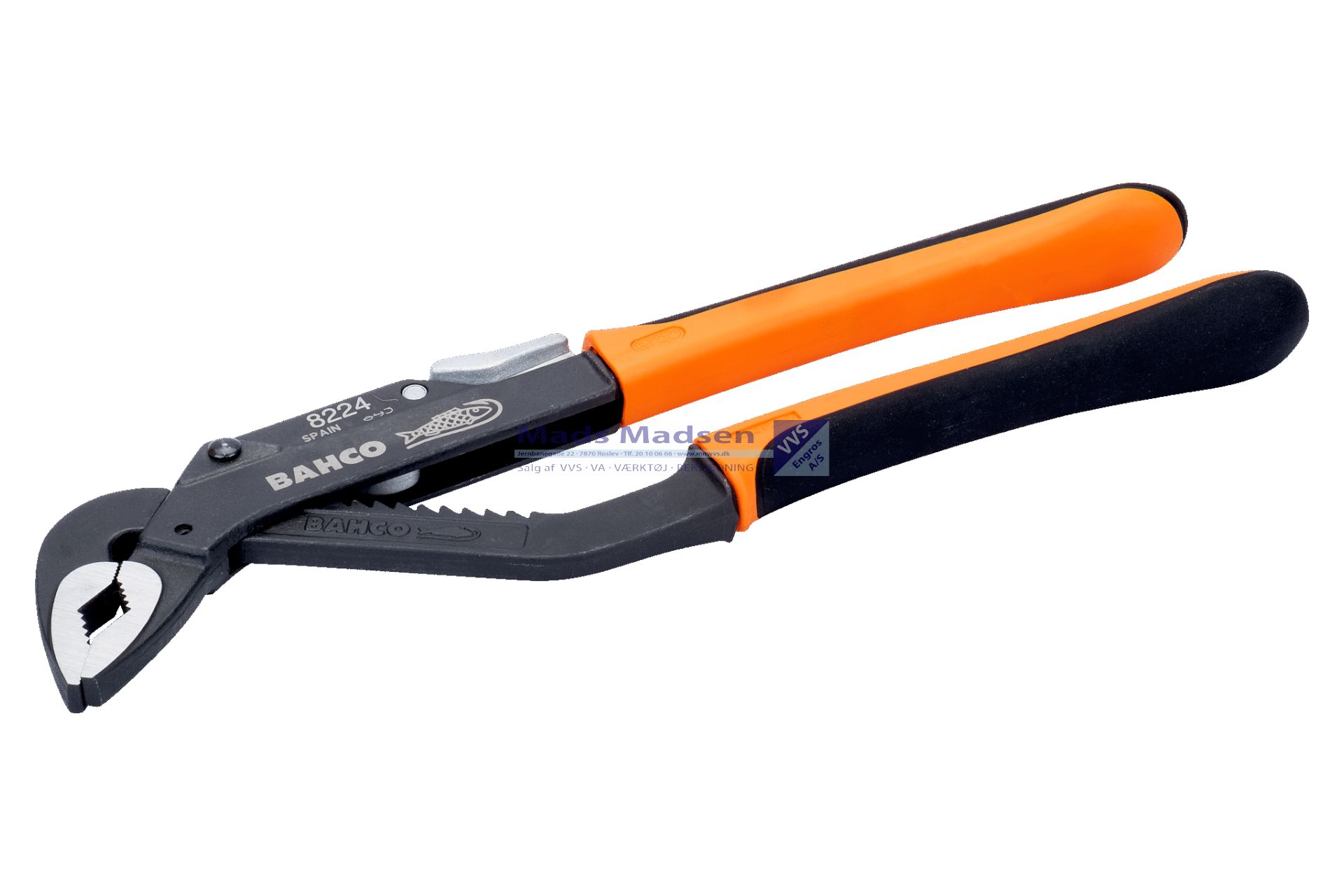 Vandpumpetang Bahco Ergo 8224-250mm *NETTOPRIS*