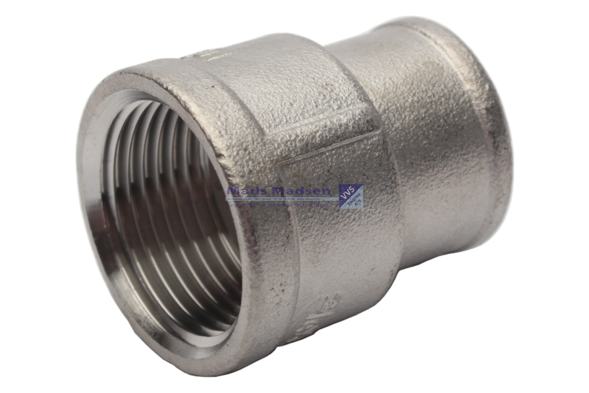 1 1/4" x 3/4" rustfri/syrefast formmuffe 316L