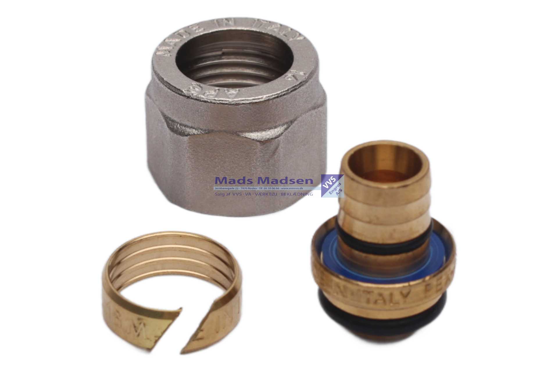 16mm x 1/2" omløbersæt f/alu-pex
