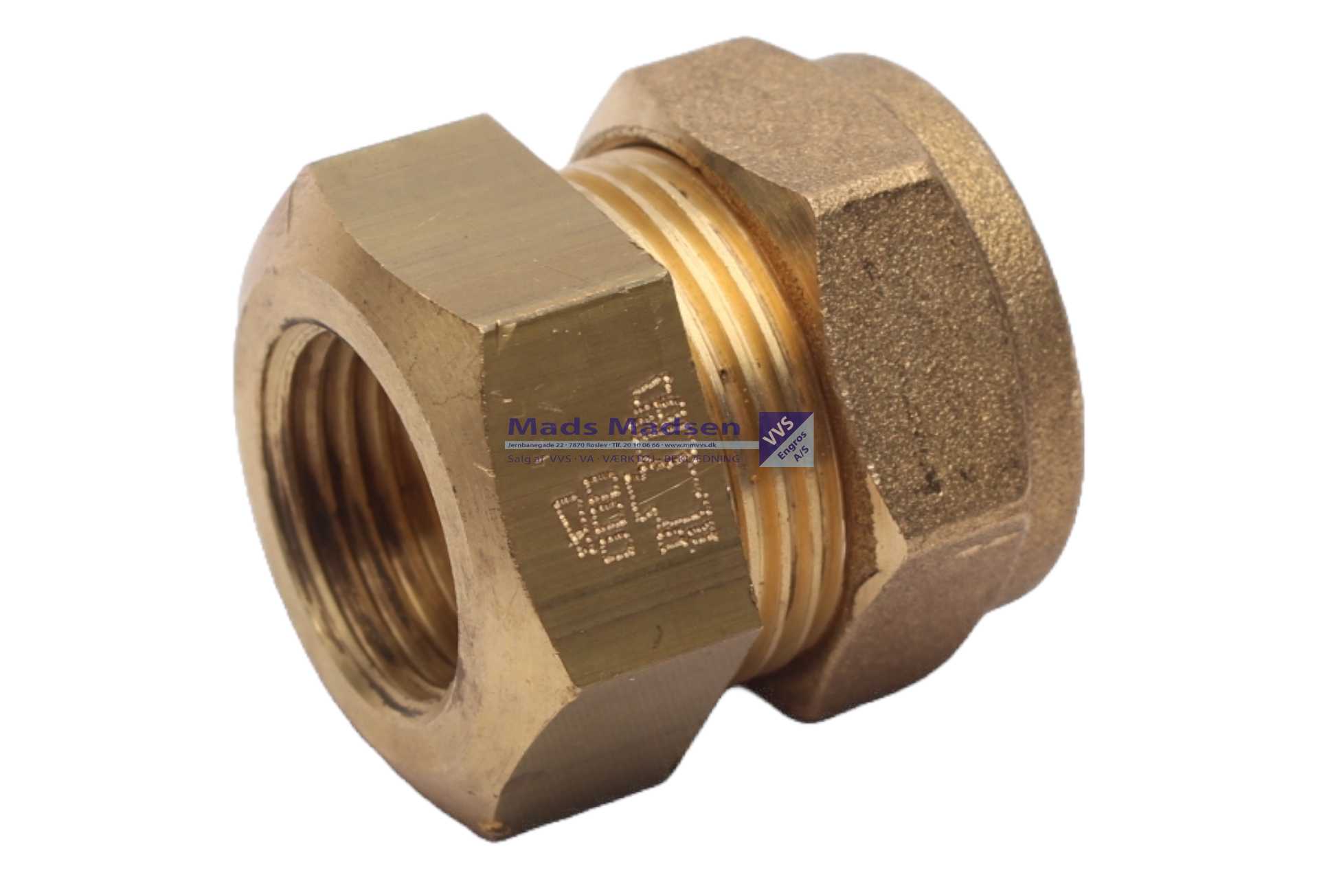 18mm x 1/2" Tiemme kompressions overg. m/muf