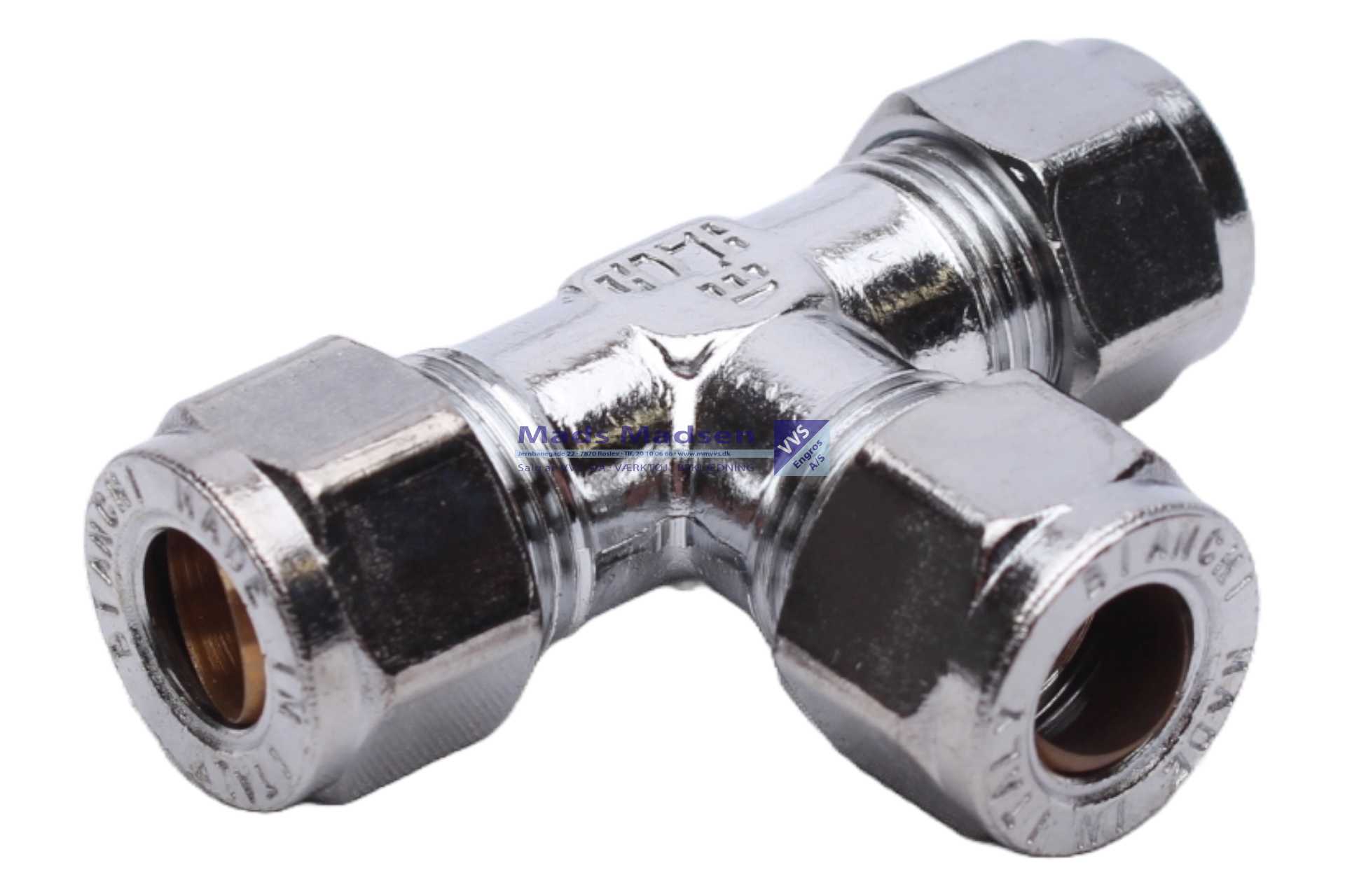 12mm Tiemme kompressions tee KROM