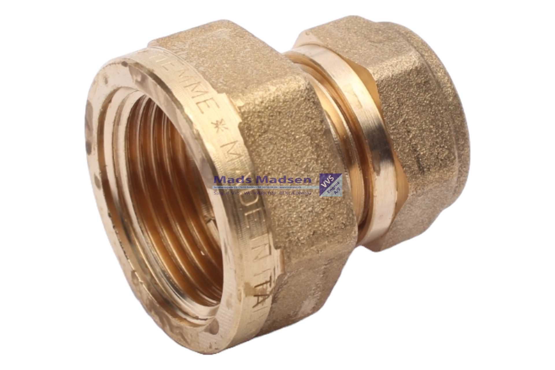 15mm x 3/4" Tiemme pex m/muf m/bøsn