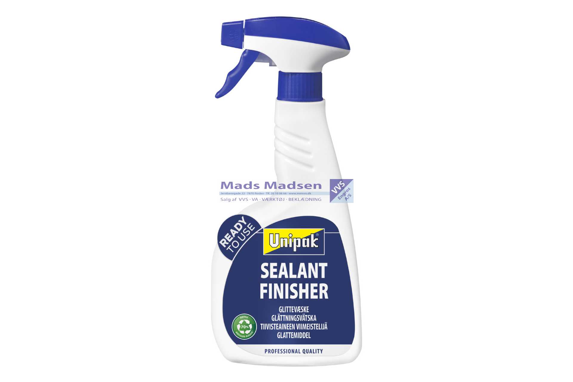 Unipak Sealant Finisher glittevæske spray 500ml. 6 stk/krt *NETTOPRIS*