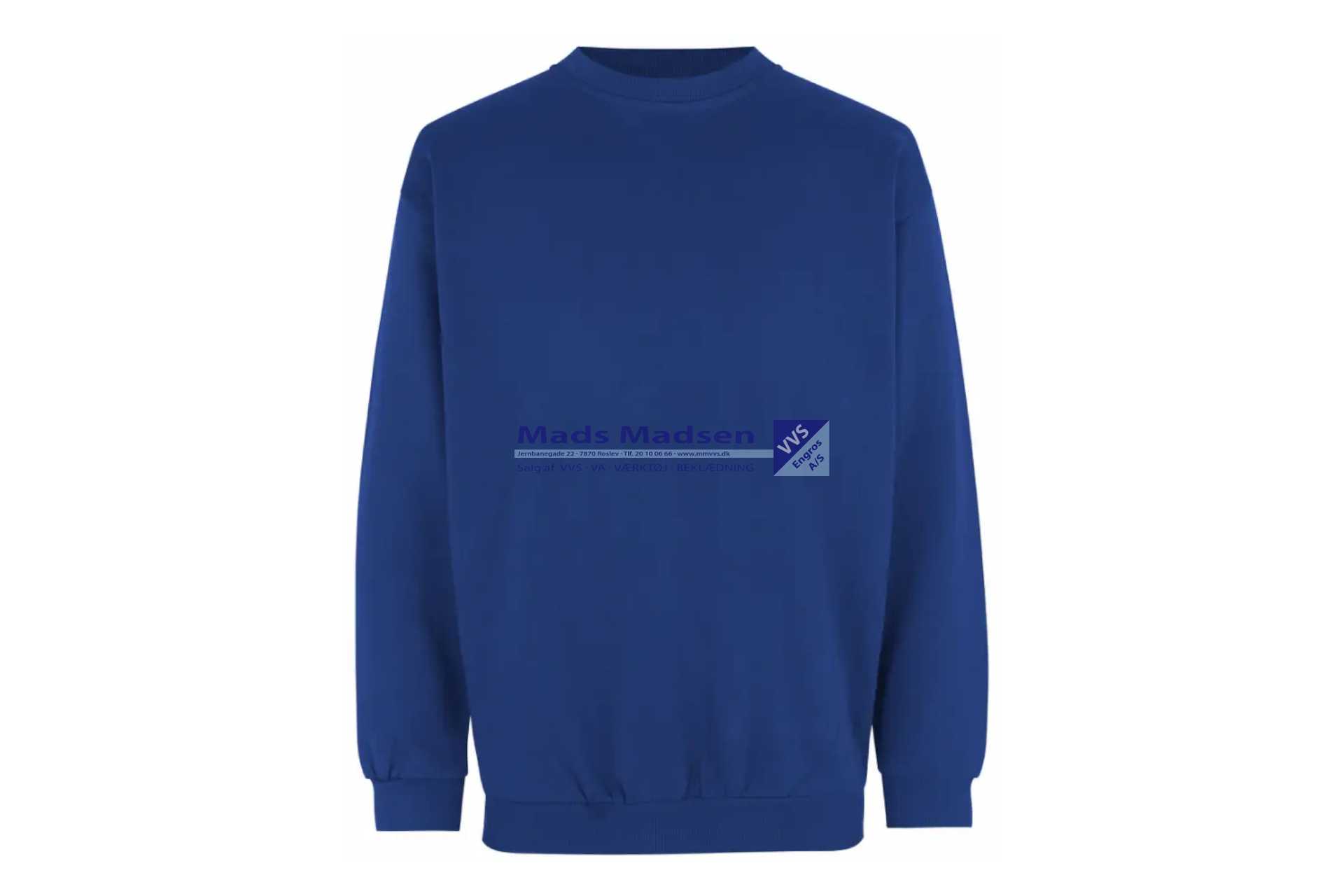 Sweatshirt 0600 Kongeblå Str. 3XL Poly 65% - Bom 35% *NETTOPRIS*