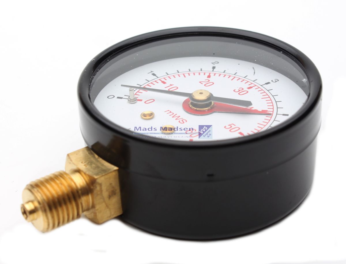 1/4" x 63mm manometer 6 bar