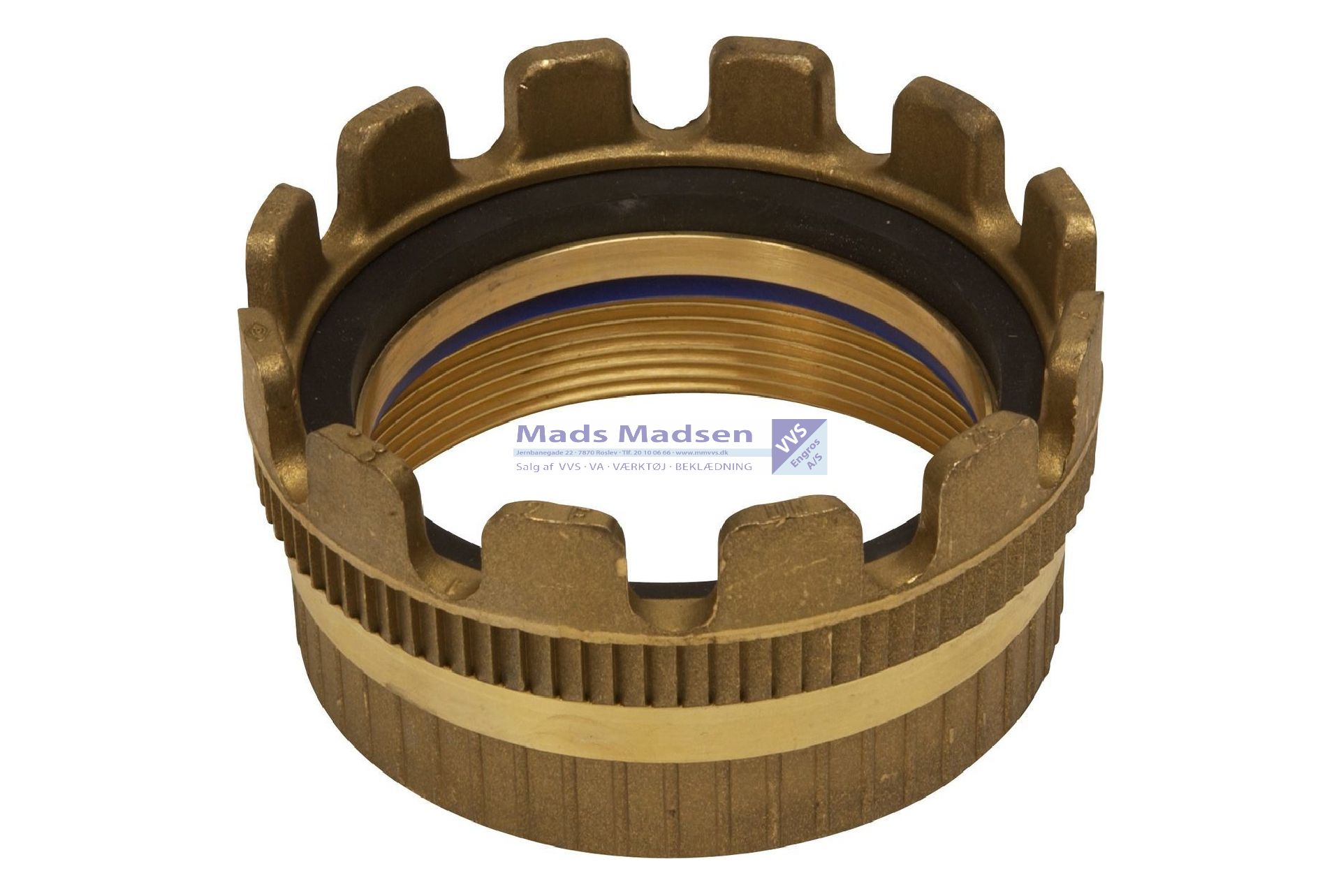 TWK Kronering 3"/DN80 messing muffe