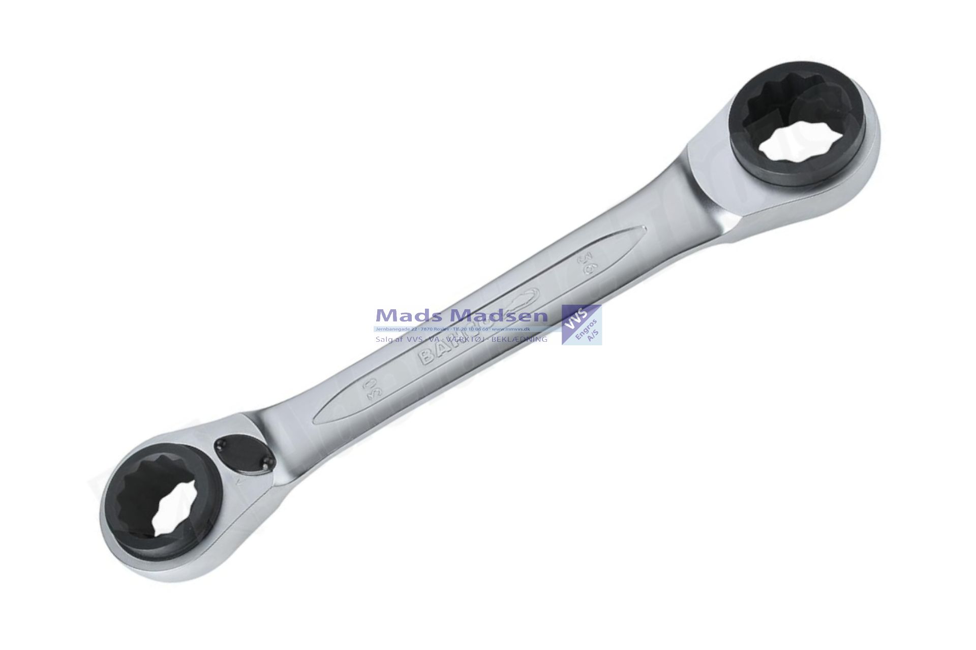 Bitsskraldenøgle Bahco 1/4" 2058-BR *NETTOPRIS* XXX