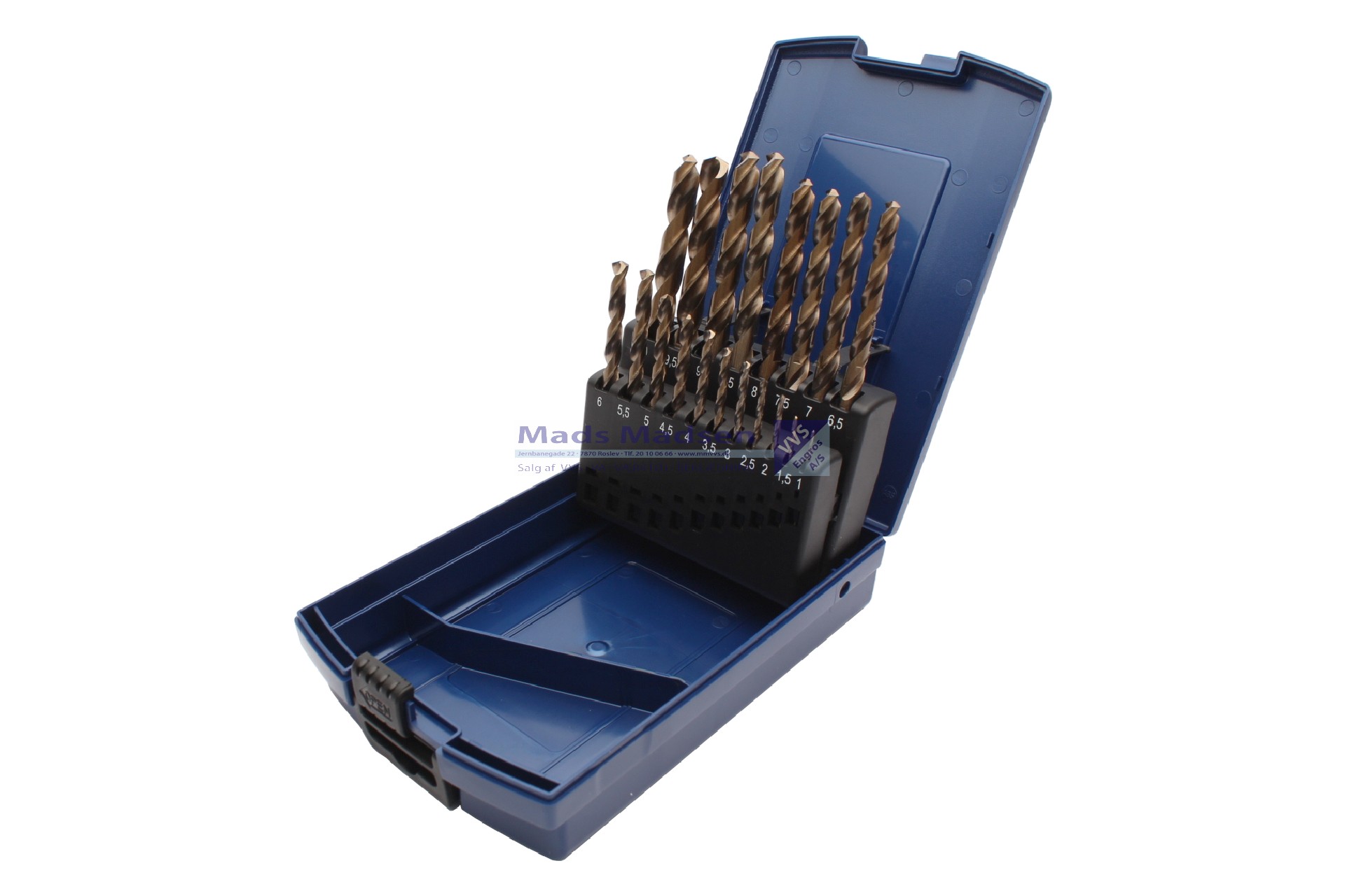 HSS-E B&C COBOLT spiralborsæt Type N 1-10,0mm DIN 338 t/ rustfri