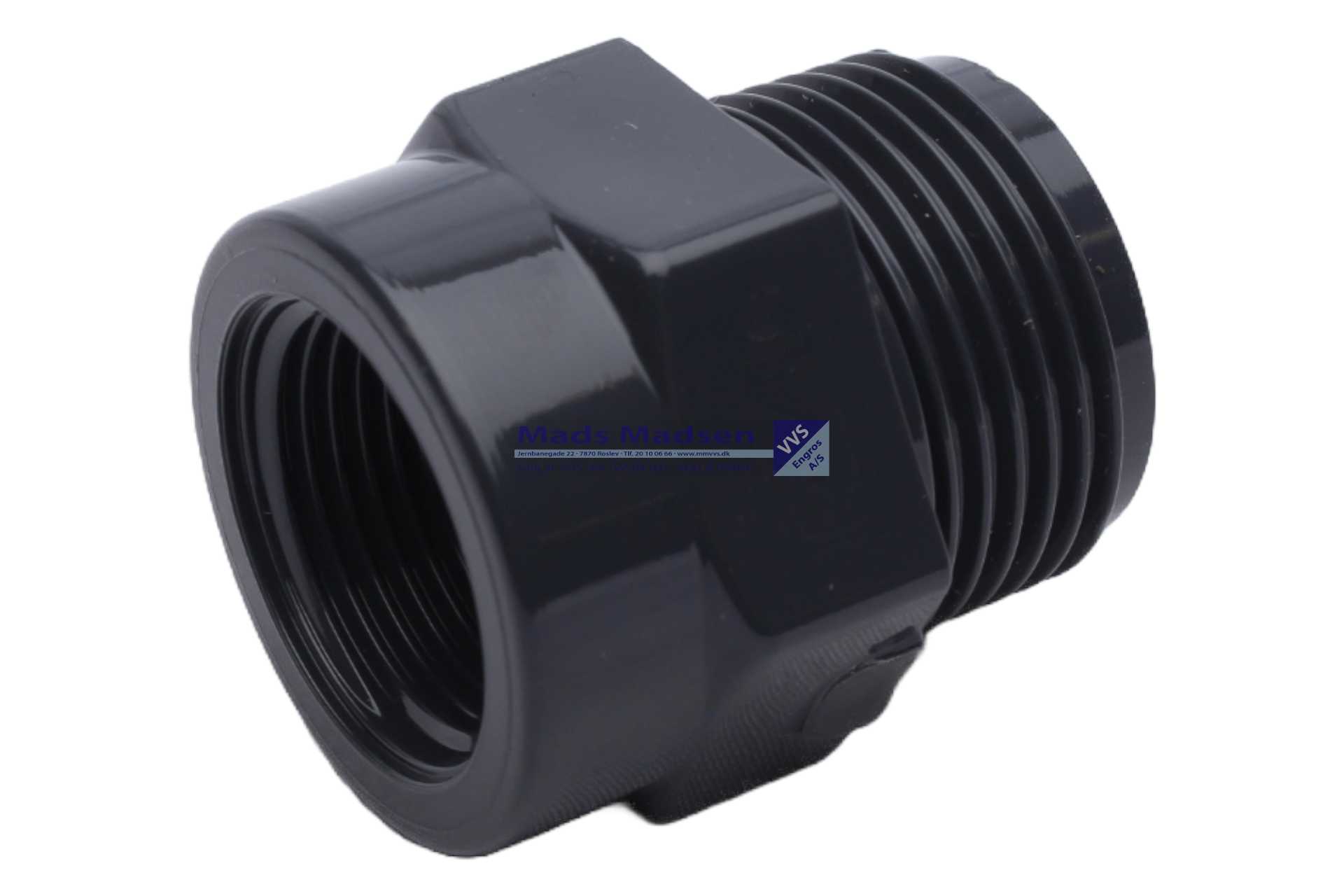 3/4" x 1/2" Plasson pvc nippelmuffe