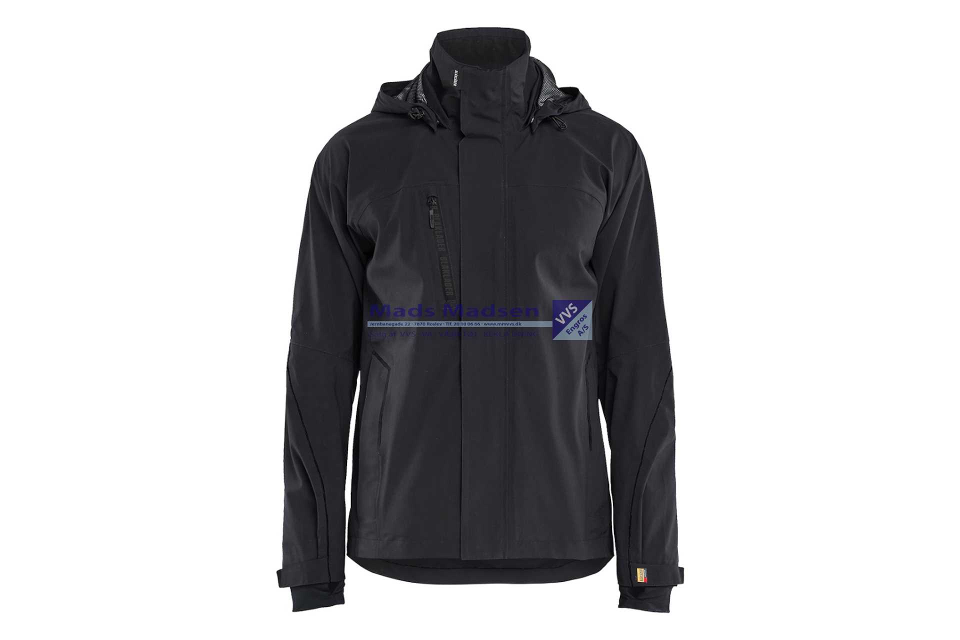 Blåkläder Skaljakke 4 vejs stretch 4483-1917-9999 sort str. XXL