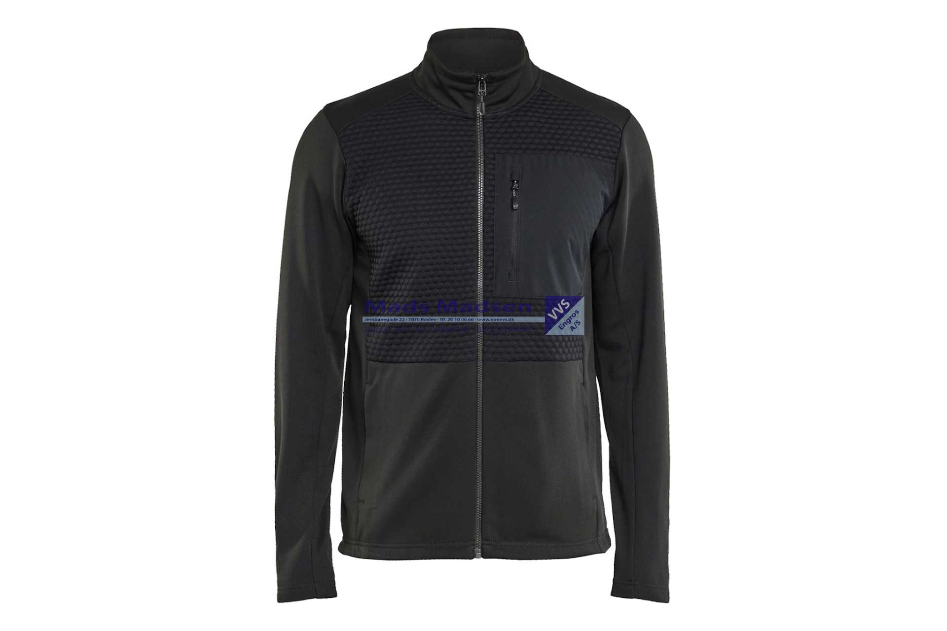 Blåkläder sweatshirt full zip 3548-2526-9900  str. M sort
