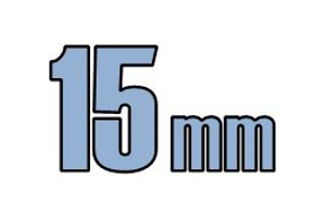15mm Kompressions-fittings m/fast støttebøsning